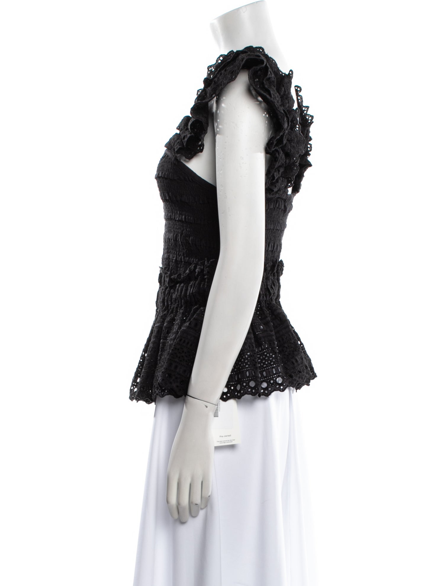 Sea New York Square Neckline Short Sleeve Blouse