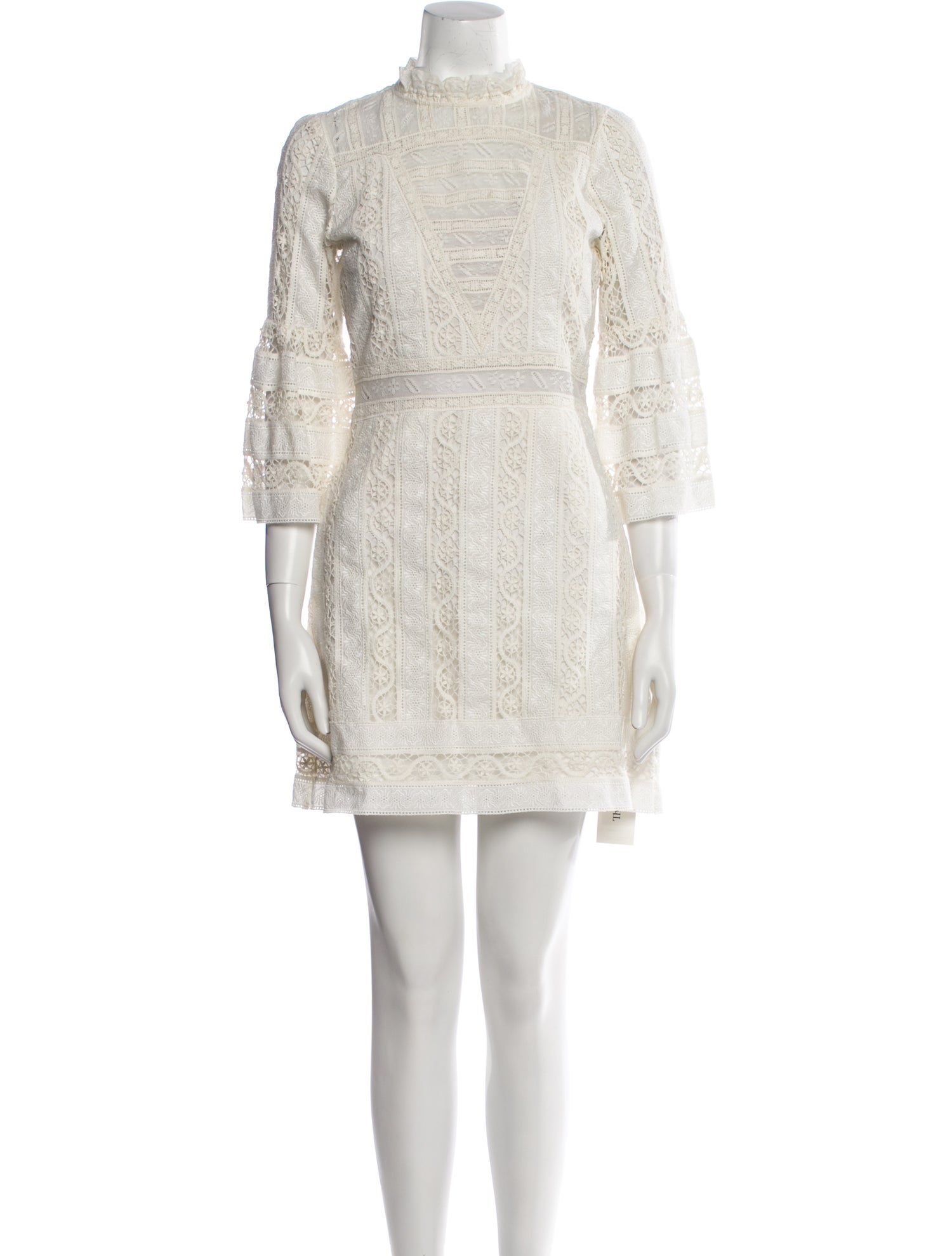 Sea New York Lace Pattern Mini Dress