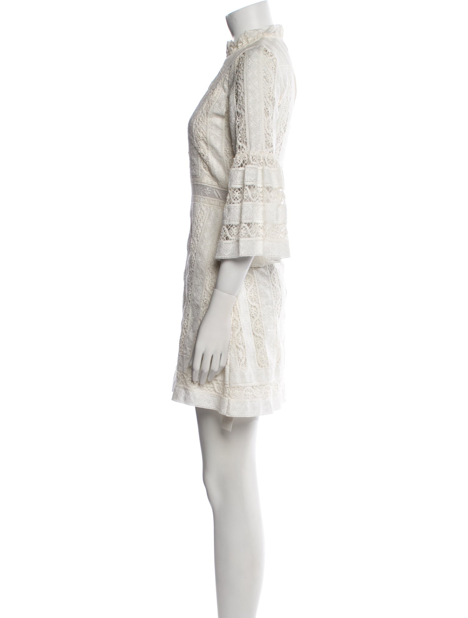 Sea New York Lace Pattern Mini Dress