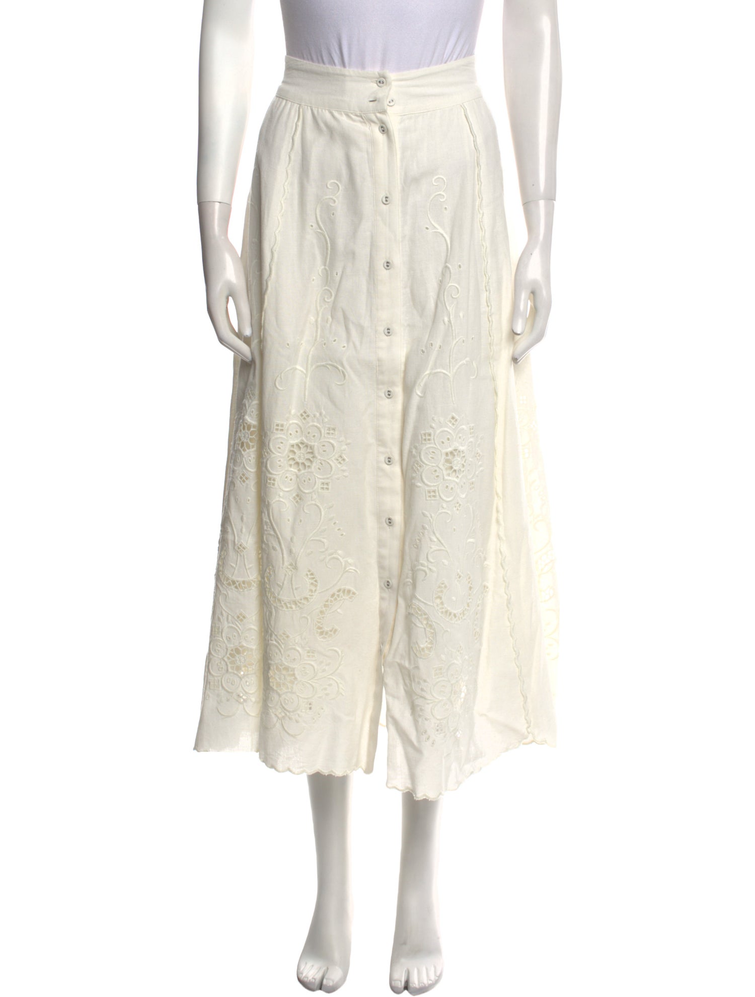 Sea New York Cutout Accent Midi Length Skirt