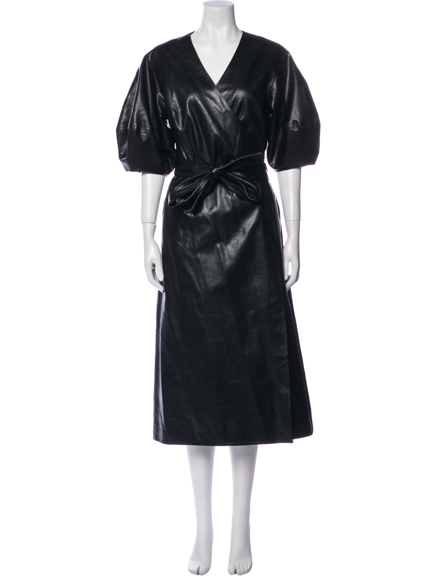 Sea New York Faux Leather Mini Dress