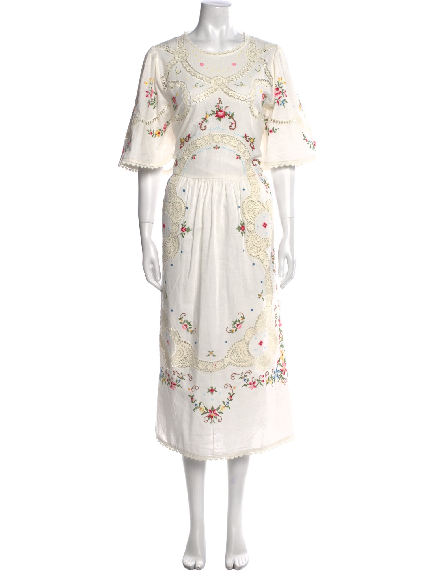 Sea New York Floral Print Midi Length Dress