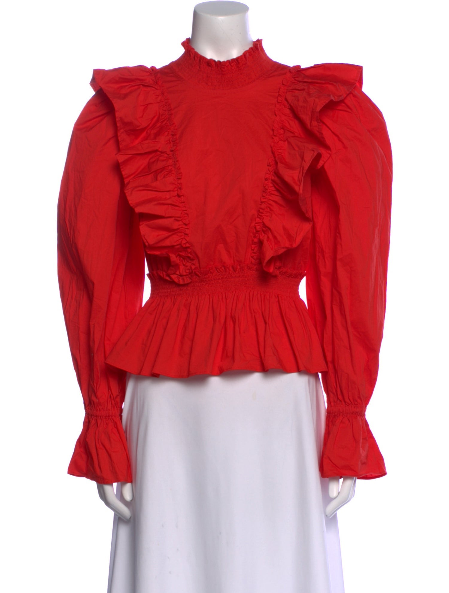 Sea New York Mock Neck Long Sleeve Blouse