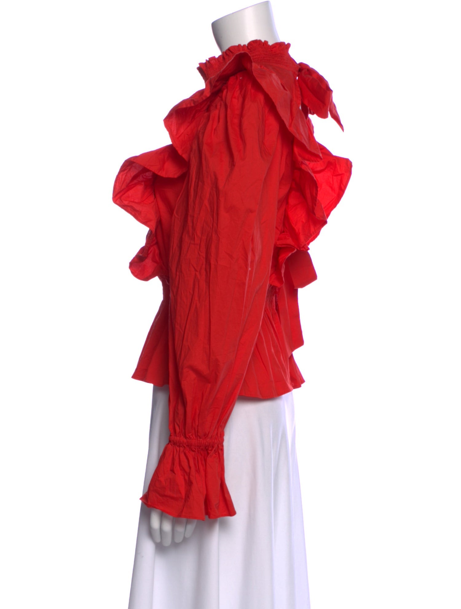 Sea New York Mock Neck Long Sleeve Blouse