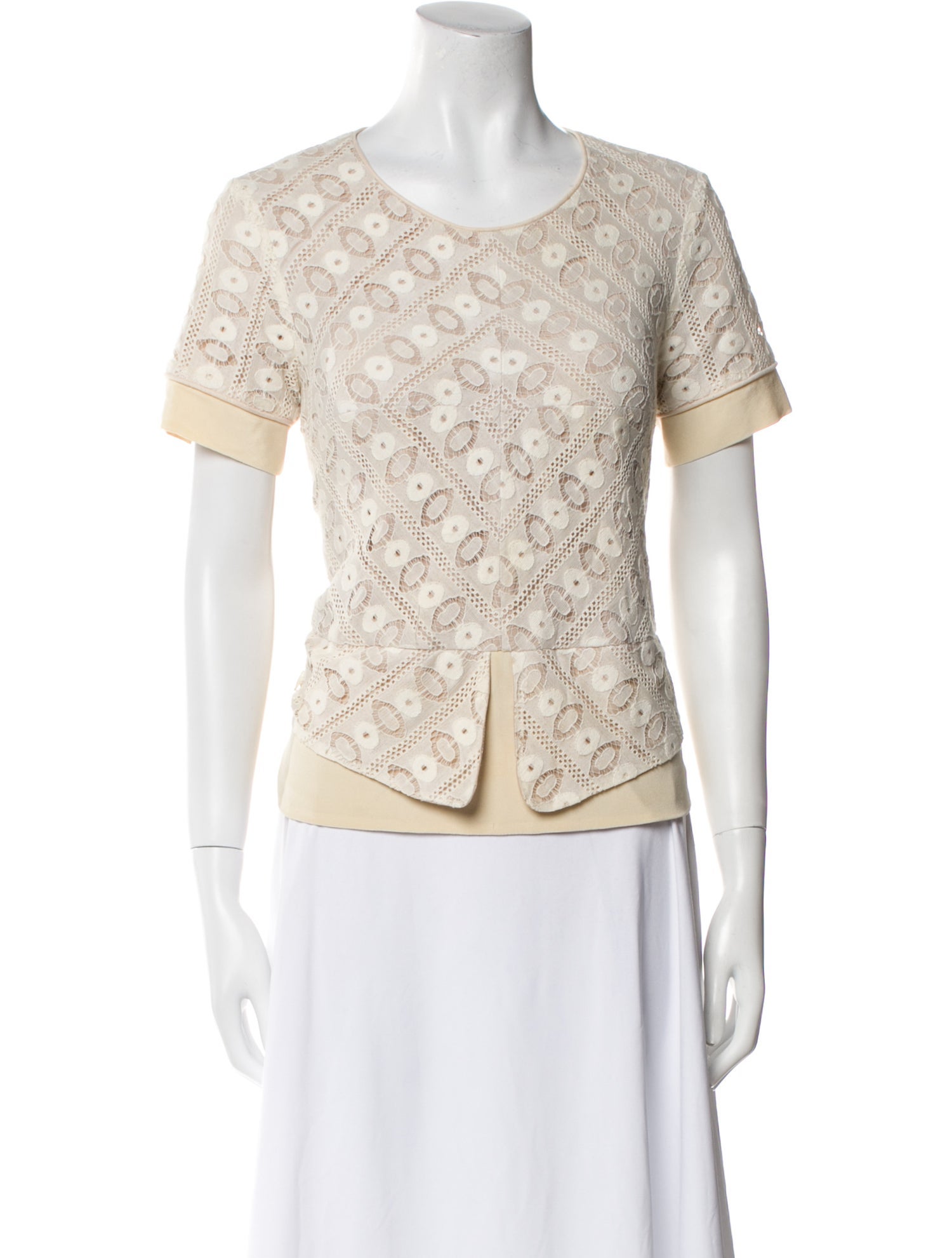 Sea New York Printed Scoop Neck Top