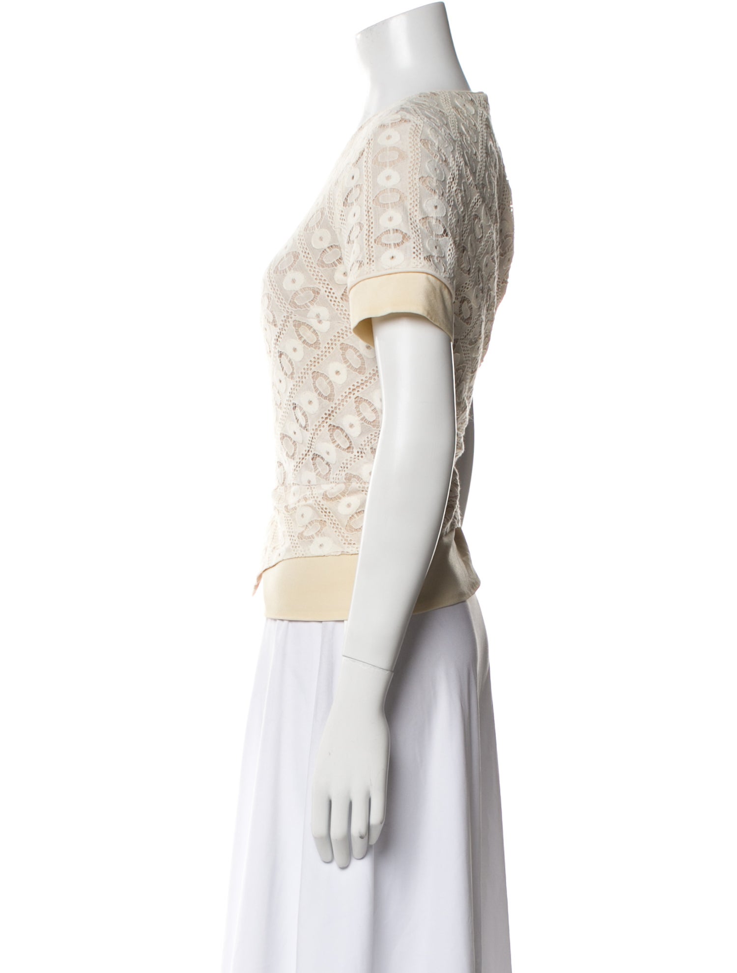 Sea New York Printed Scoop Neck Top