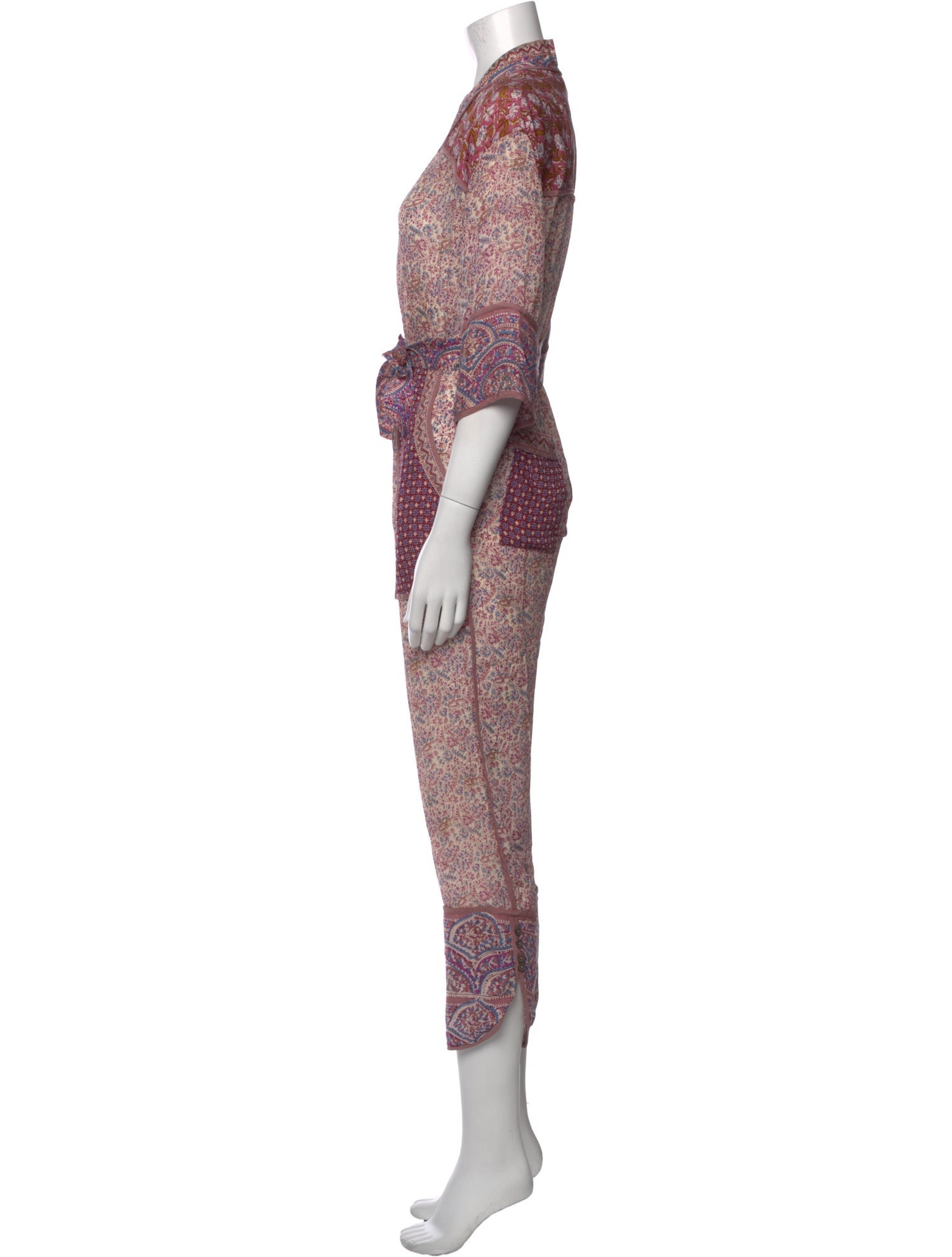 Sea New York Printed V-Neck Jumpsuit