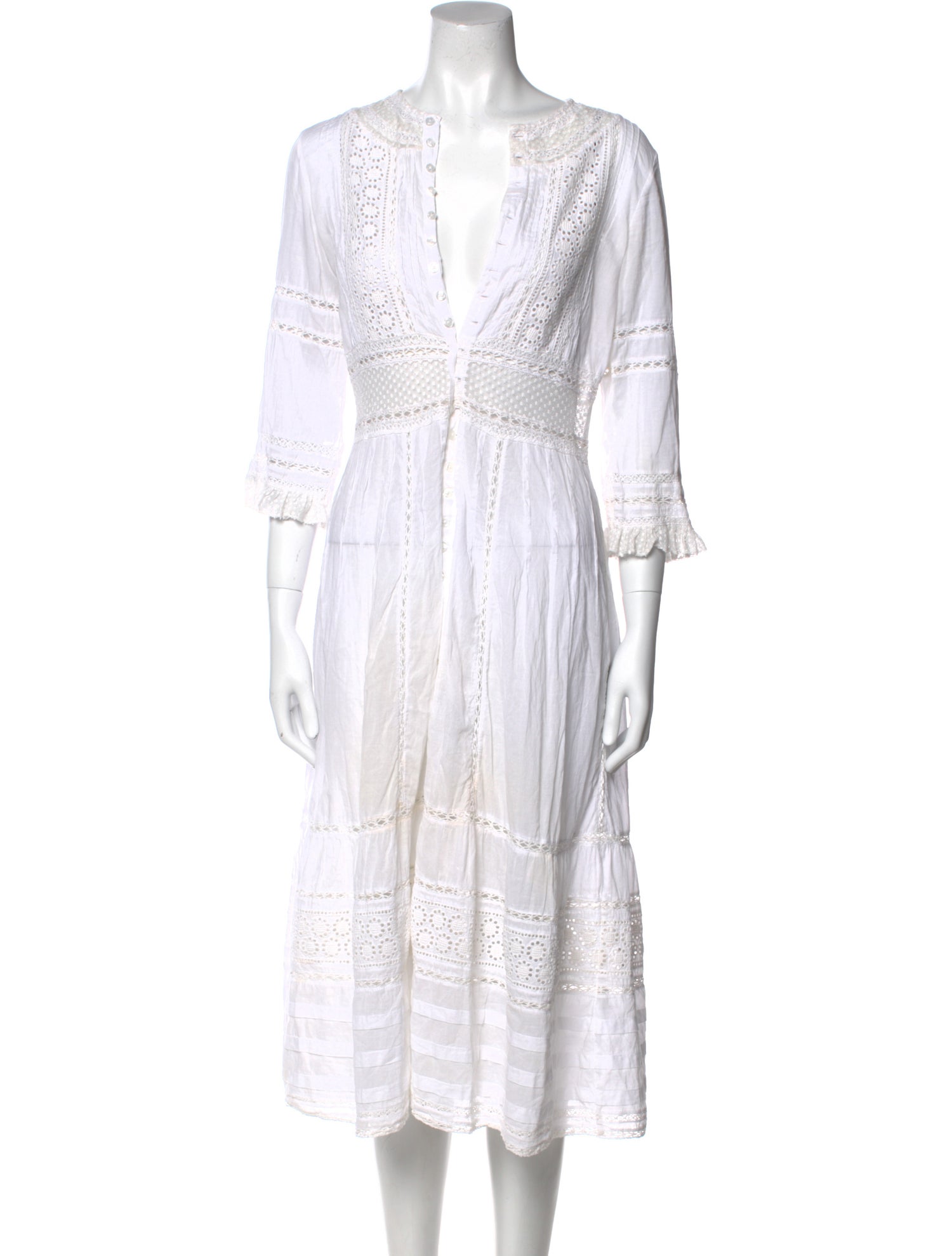 Sea New York V-Neck Midi Length Dress