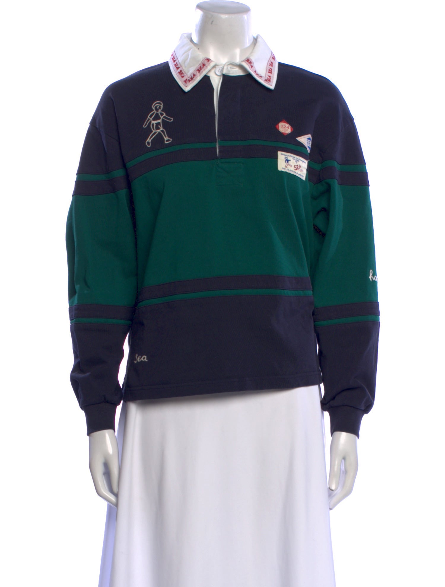 Sea New York Colorblock Pattern Long Sleeve Sweatshirt w/ Tags