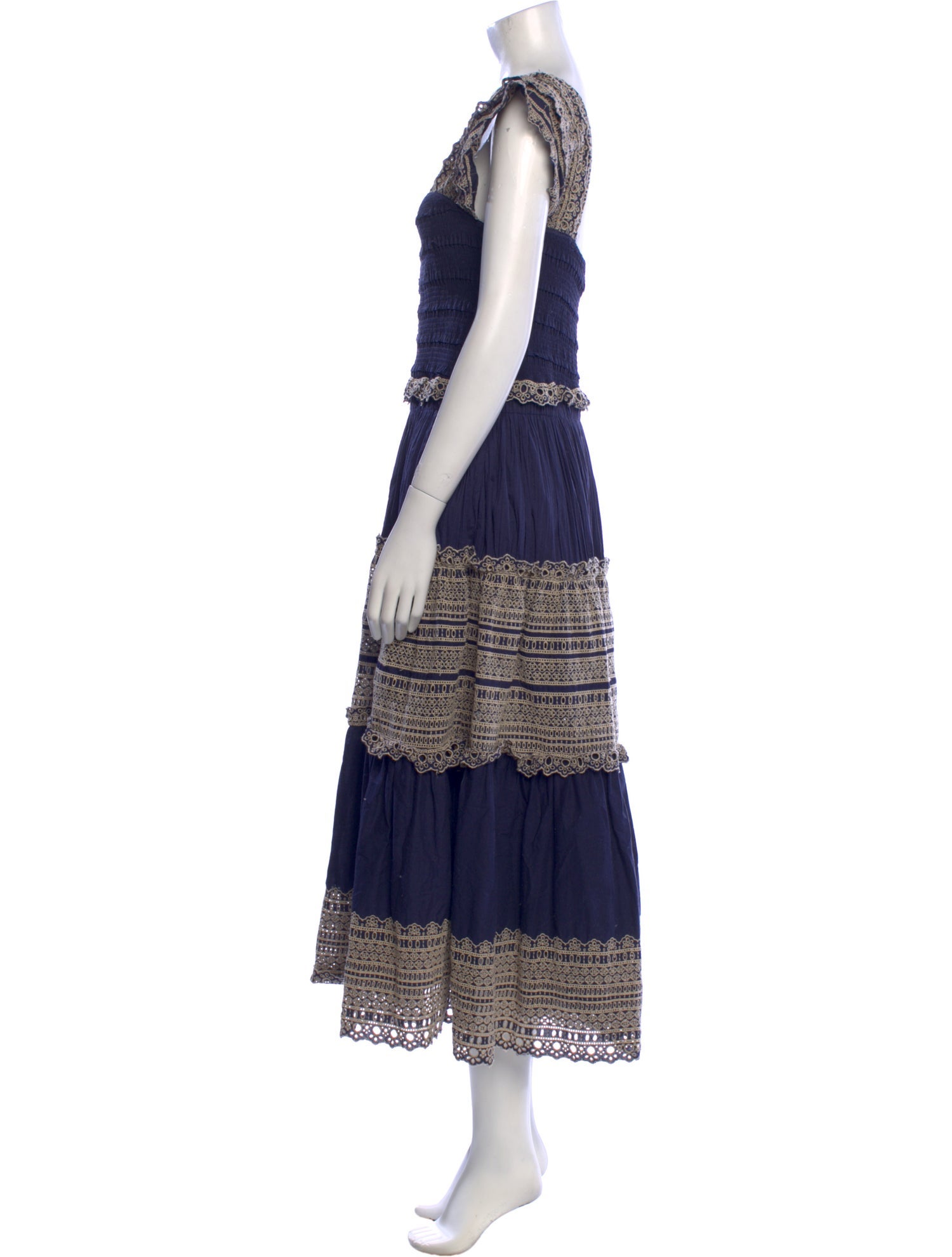 Sea New York Striped Midi Length Dress