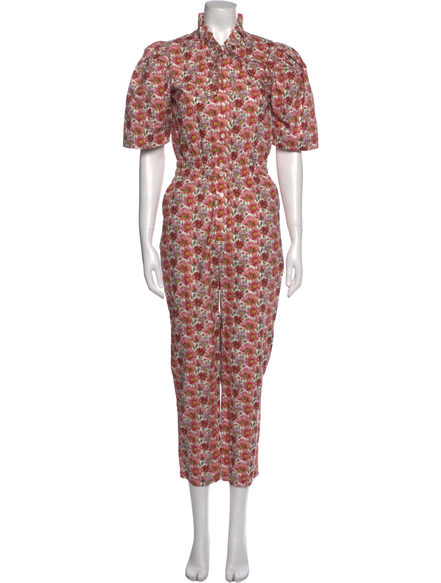 Sea New York Floral Print Mock Neck Jumpsuit