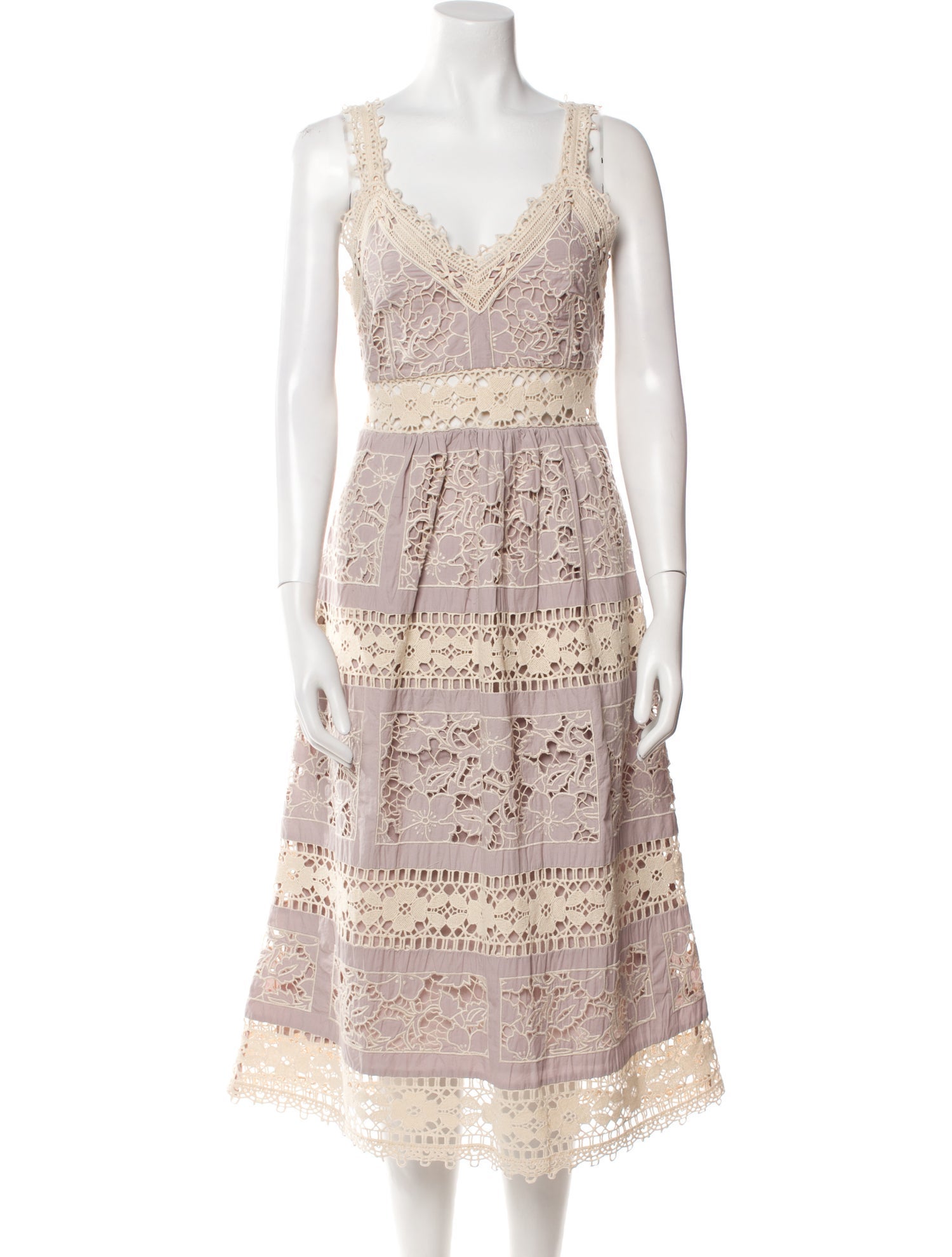 Sea New York Lace Pattern Midi Length Dress w/ Tags