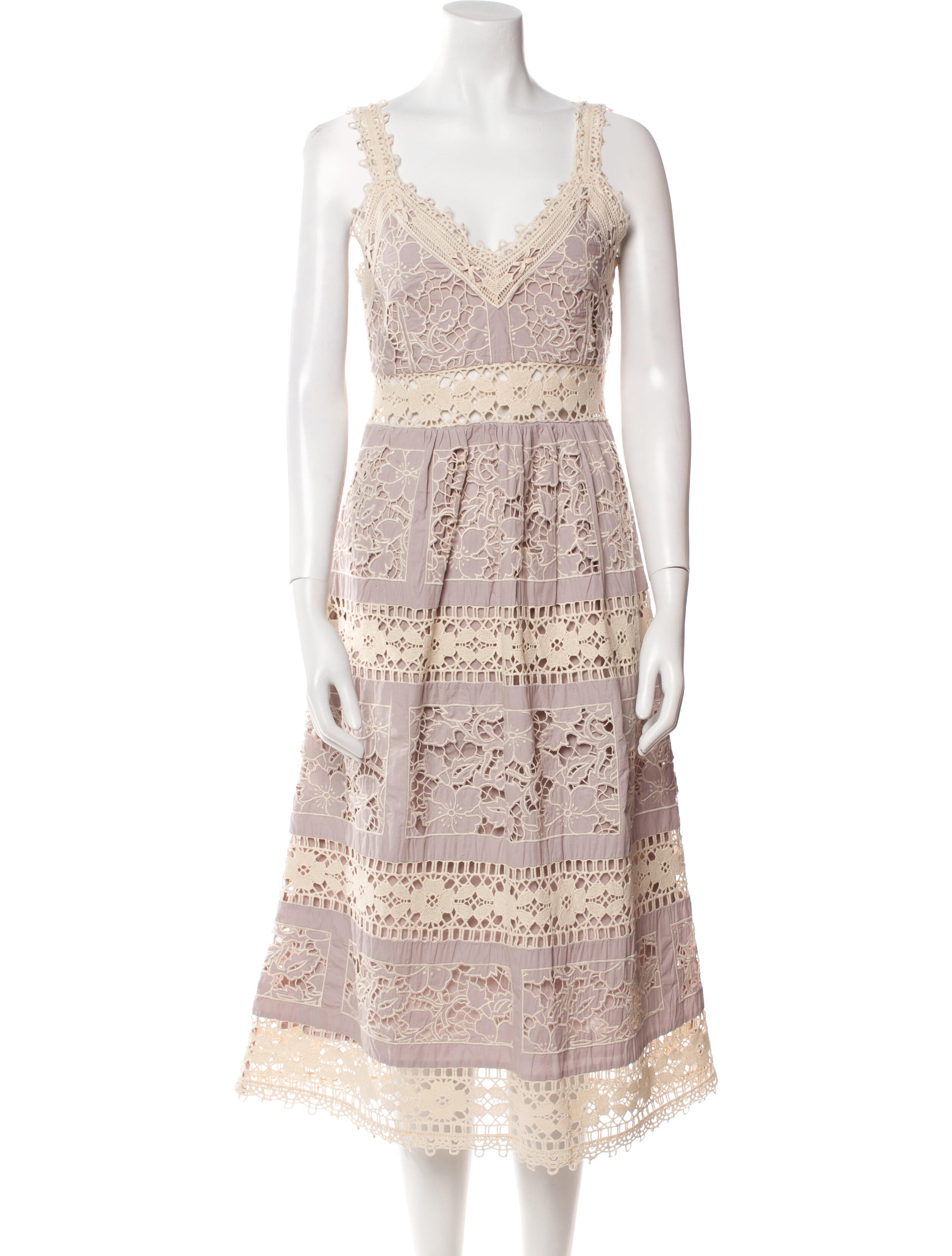 Sea New York Lace Pattern Midi Length Dress w/ Tags