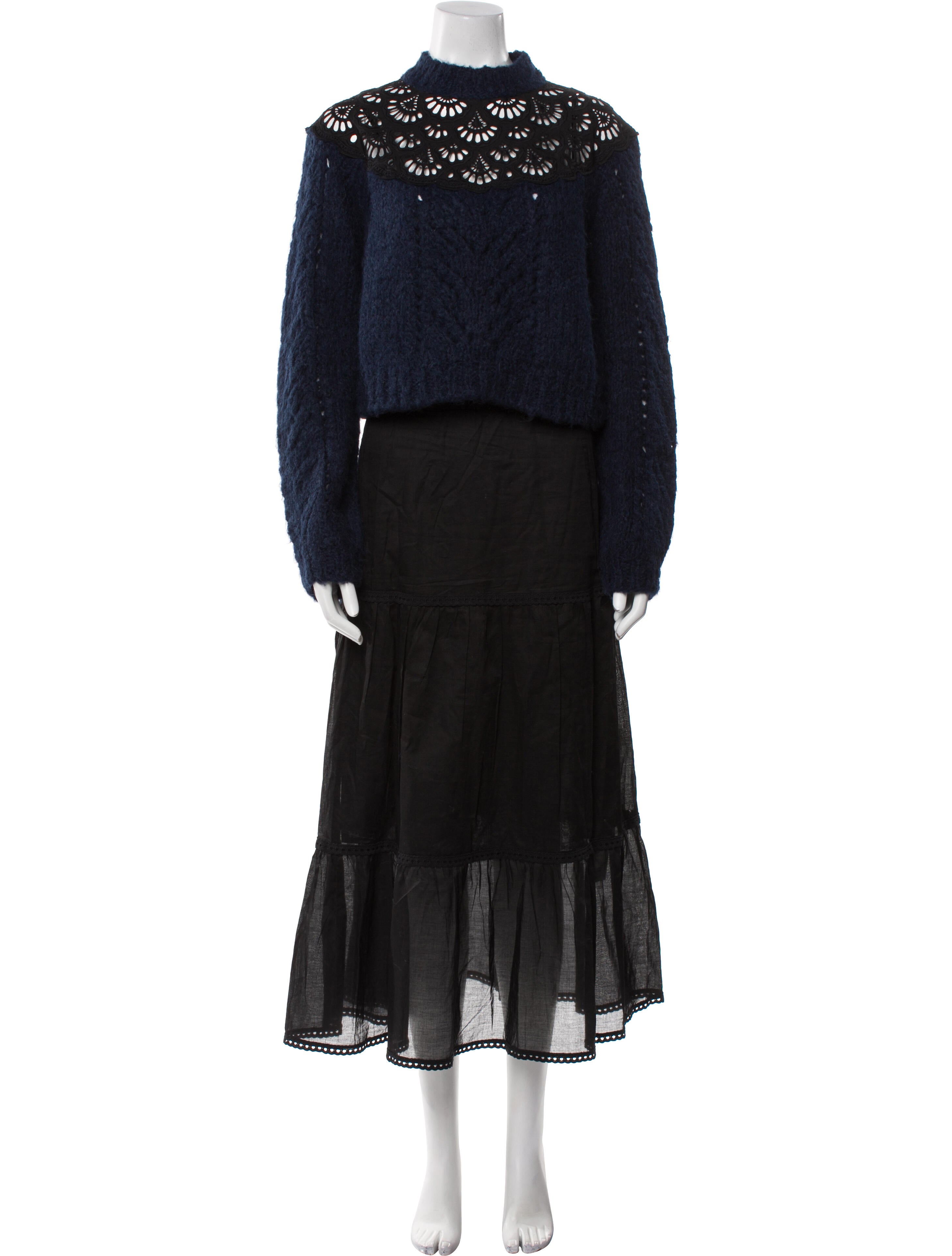 Sea New York Alpaca Embroidered Accent Dress Set