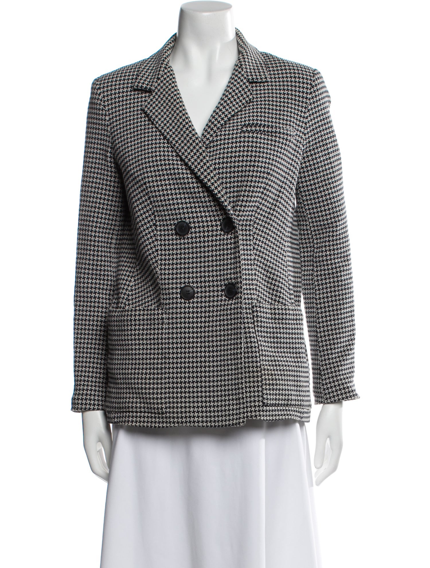 Sea New York Houndstooth Print Coat