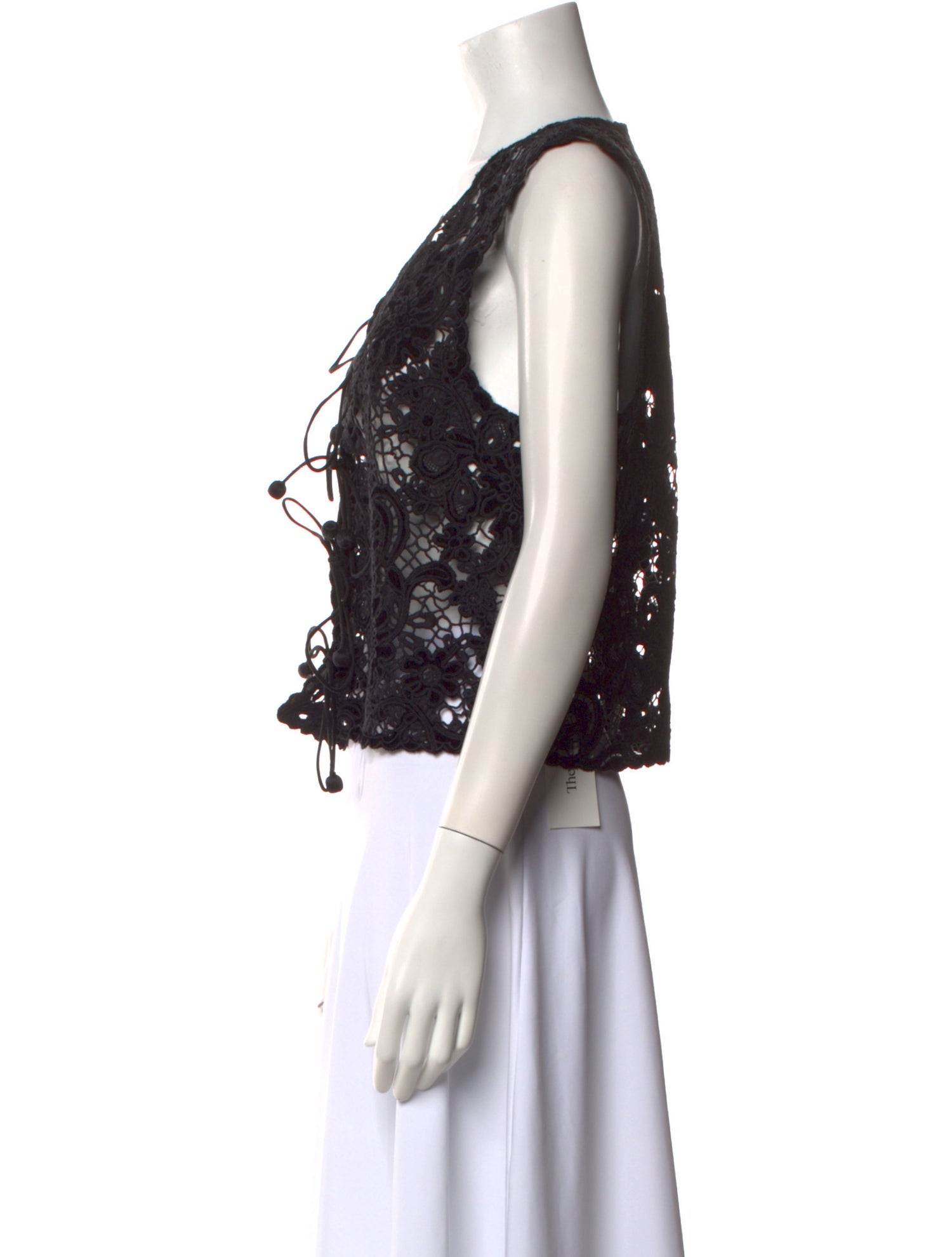 Sea New York Lace Pattern V-Neck Crop Top w/ Tags