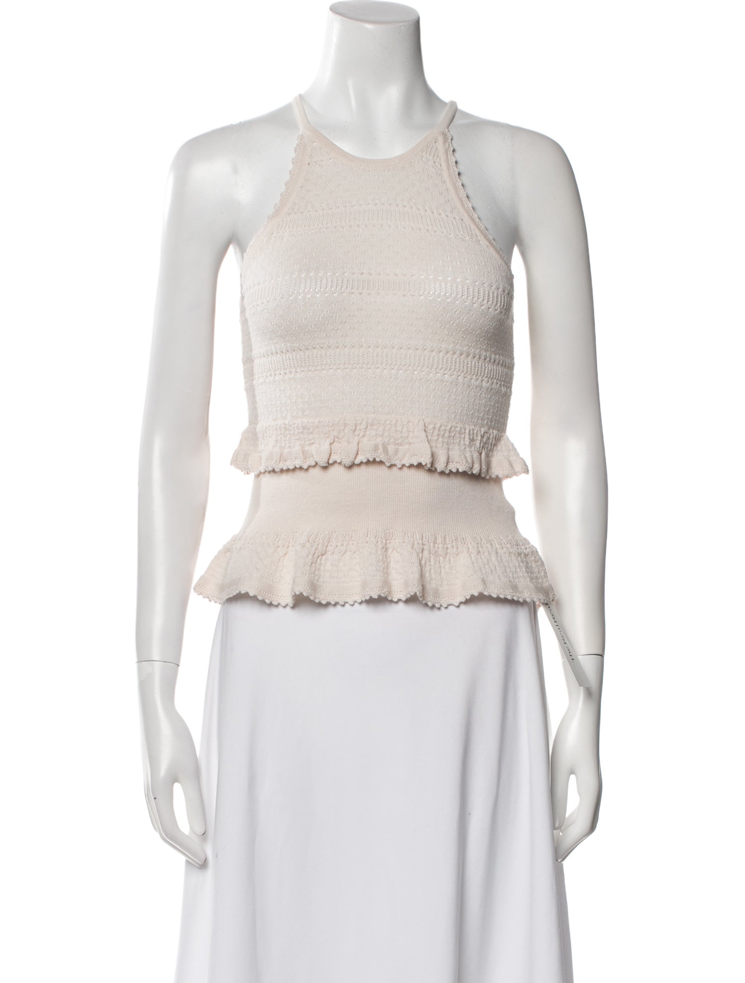 Sea New York Merino Wool Scoop Neck Crop Top