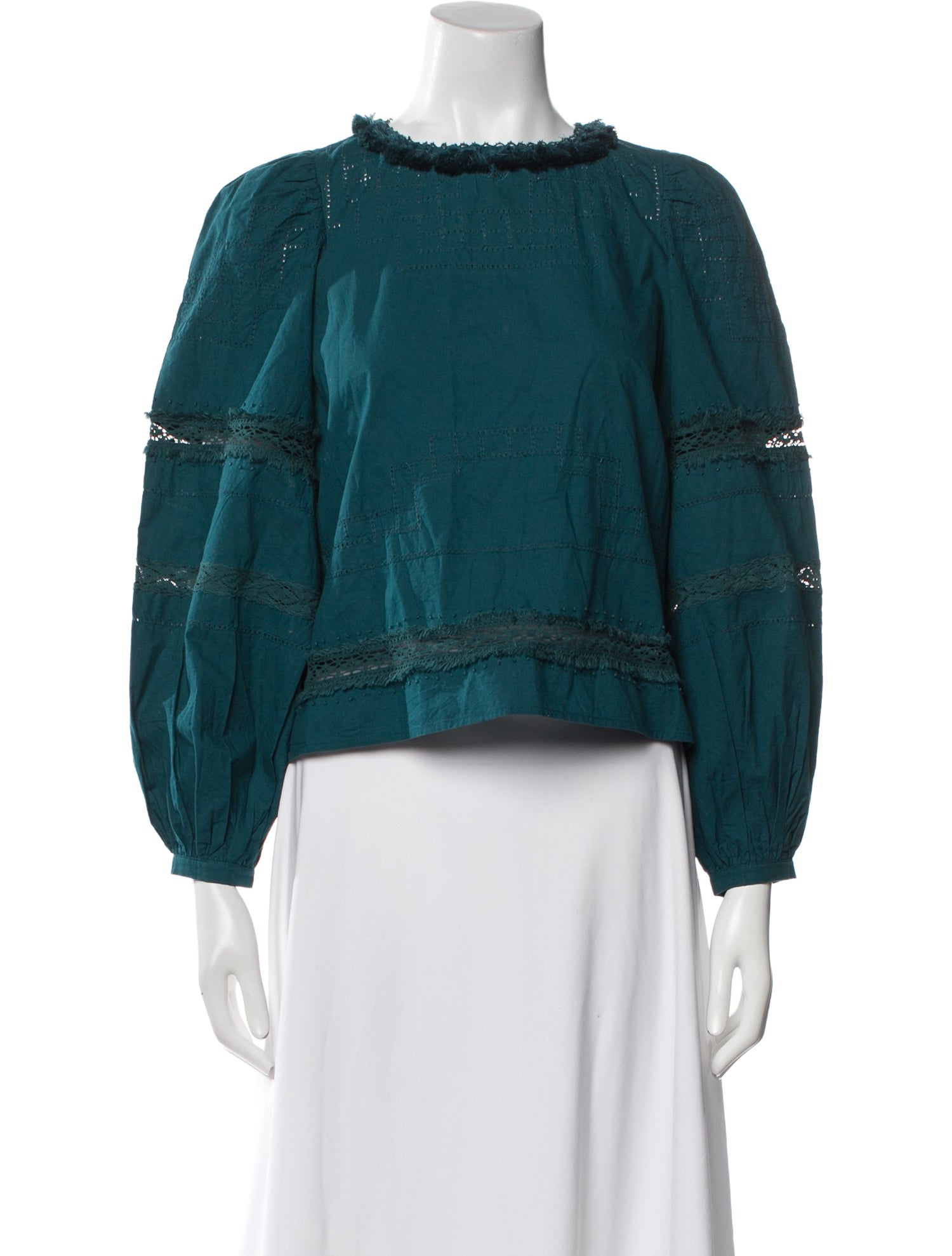 Sea New York Bateau Neckline Long Sleeve Blouse