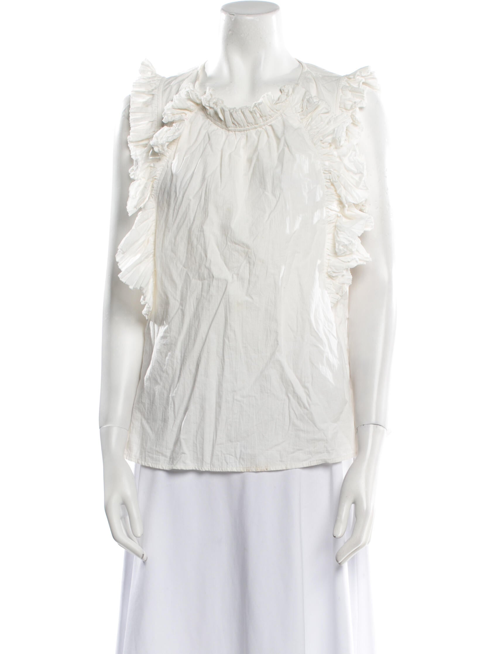 Sea New York Mock Neck Sleeveless Blouse