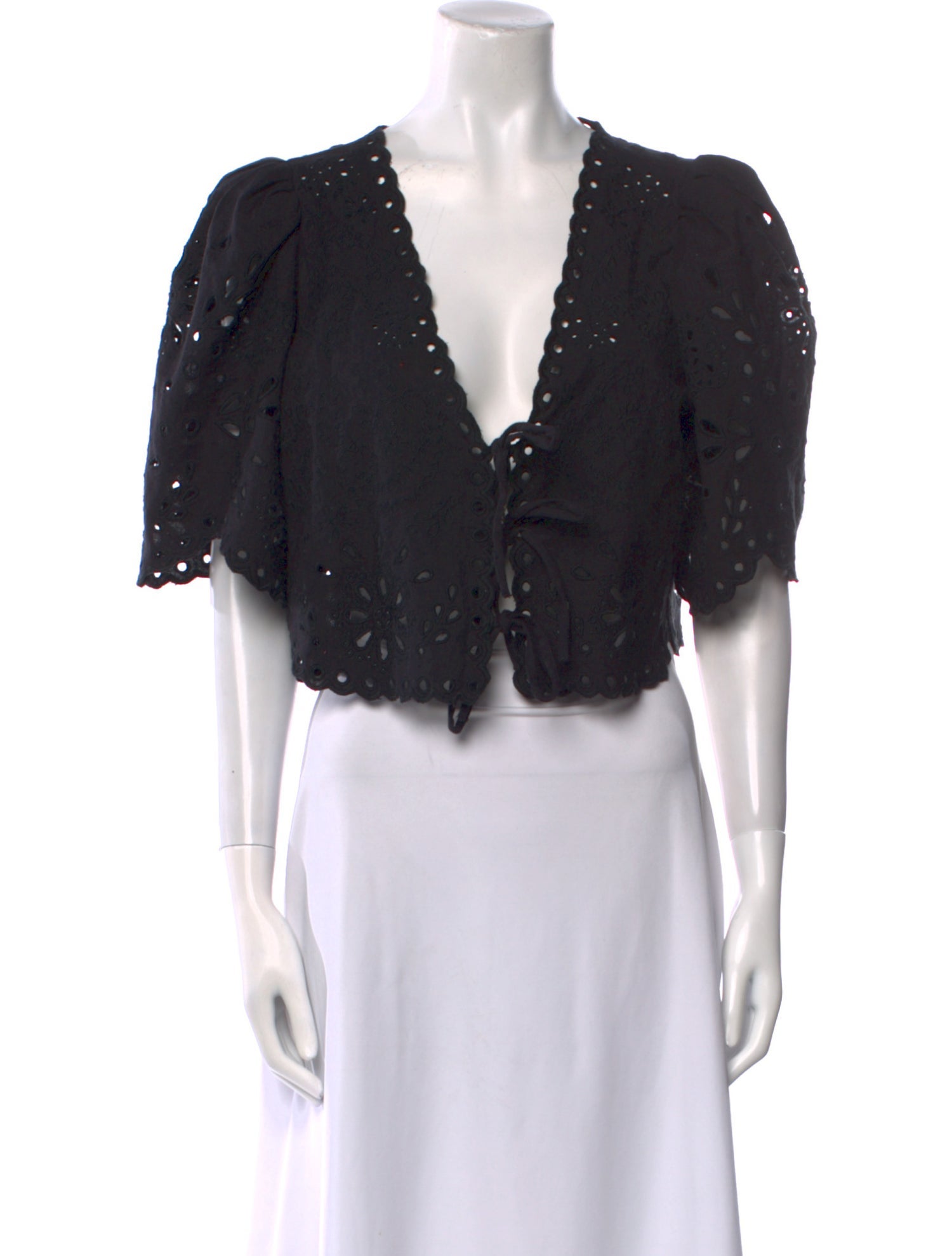 Sea New York V-Neck Short Sleeve Crop Top