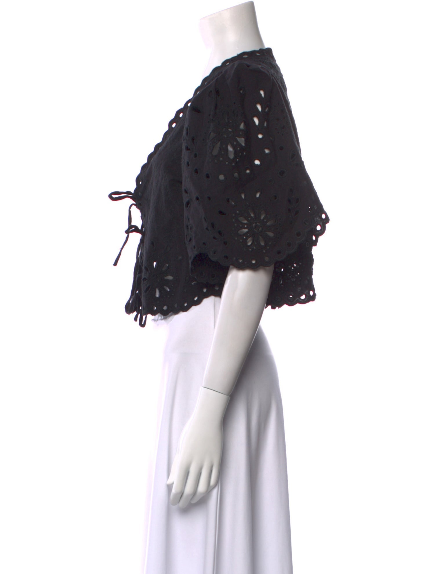 Sea New York V-Neck Short Sleeve Crop Top