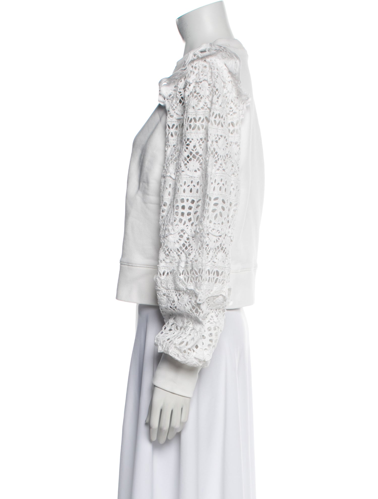 Sea New York Mock Neck Long Sleeve Crop Top