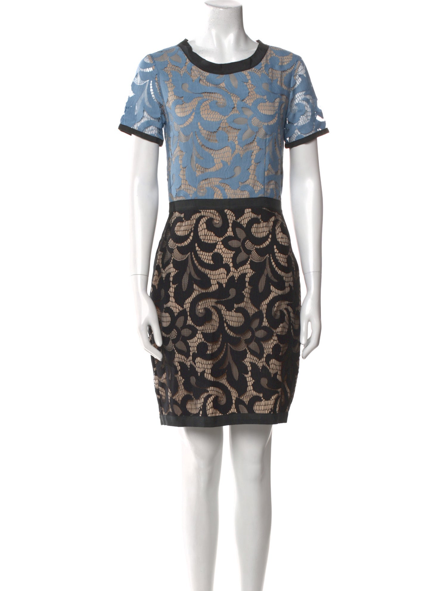 Sea New York Lace Pattern Mini Dress