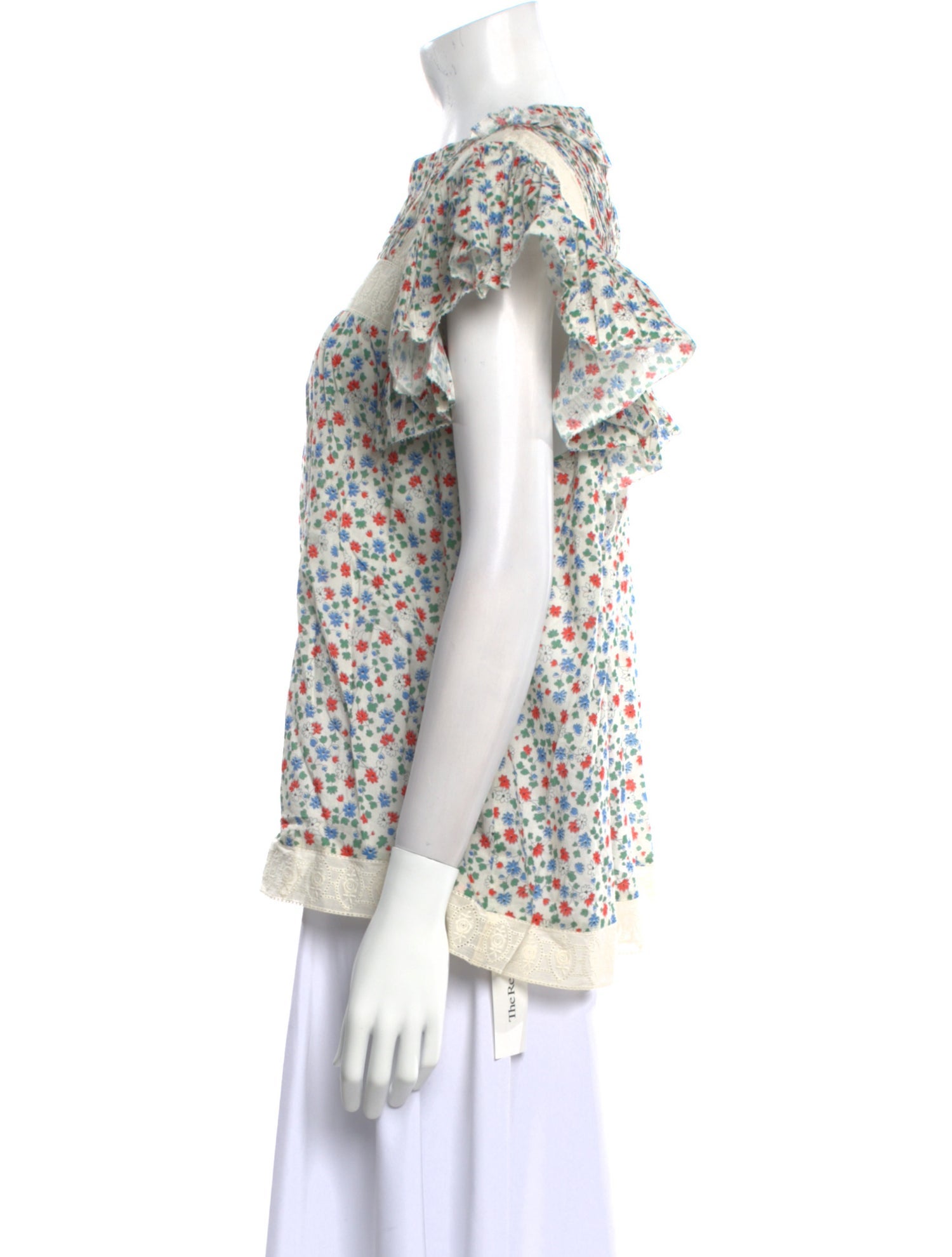 Sea New York Floral Print Crew Neck Blouse