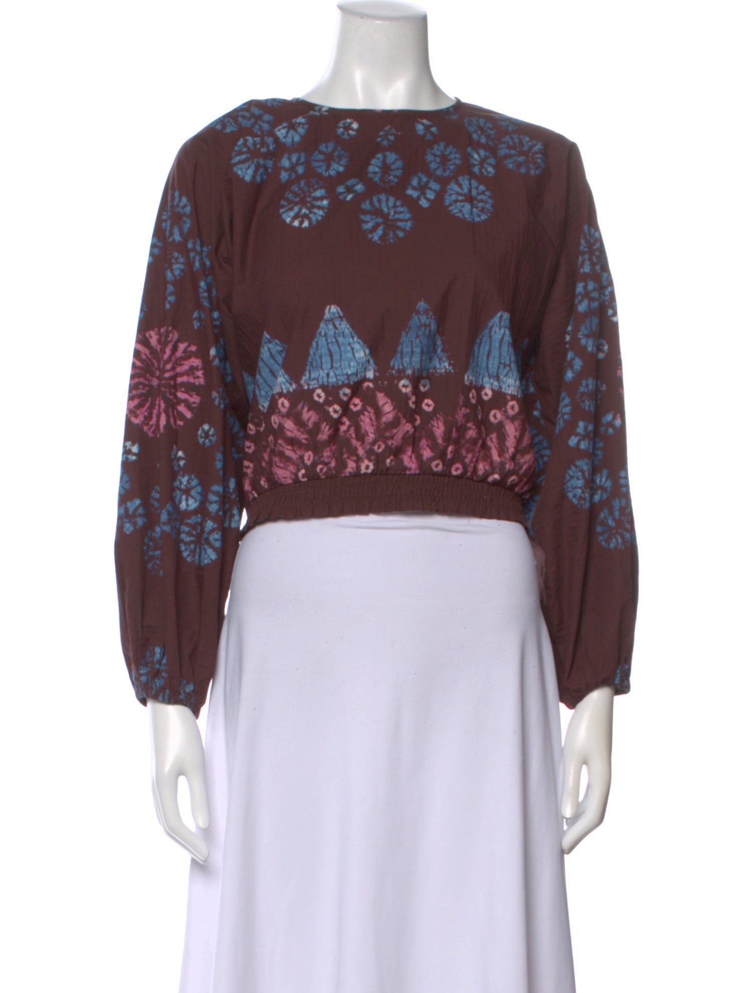 Sea New York Tie-Dye Print Crew Neck Top