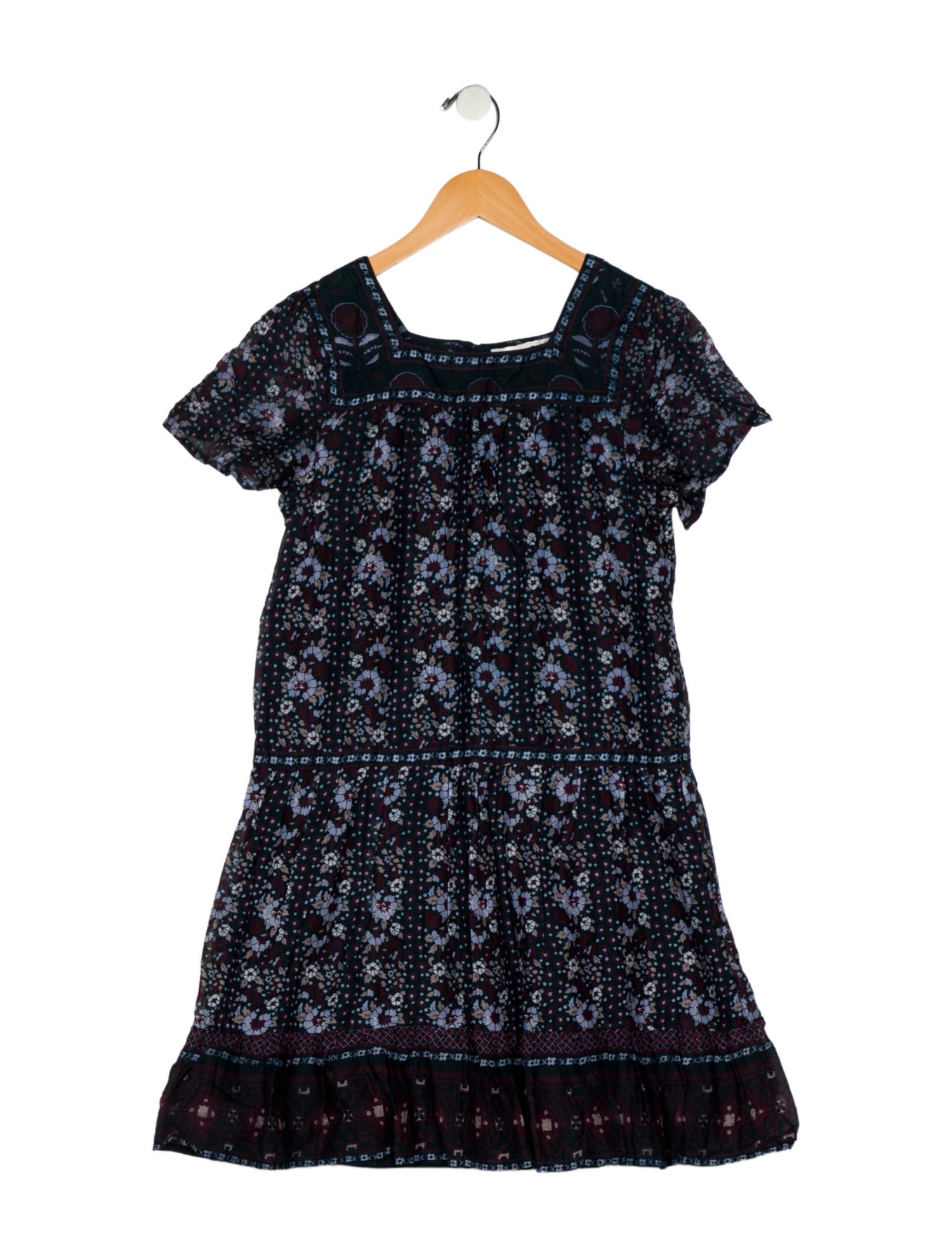 Sea New York kids girls pattern print short sleeve dress