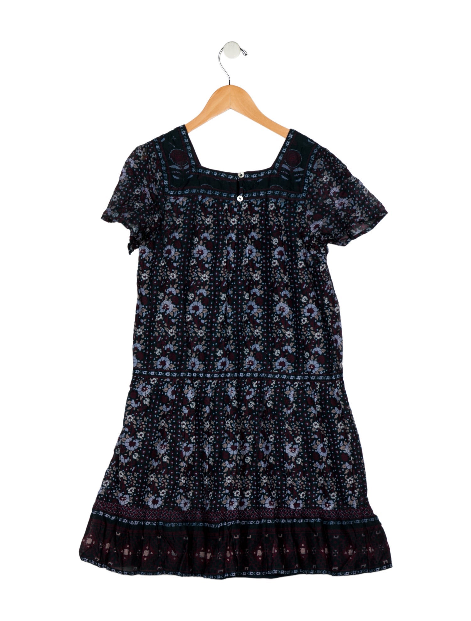 Sea New York kids girls pattern print short sleeve dress