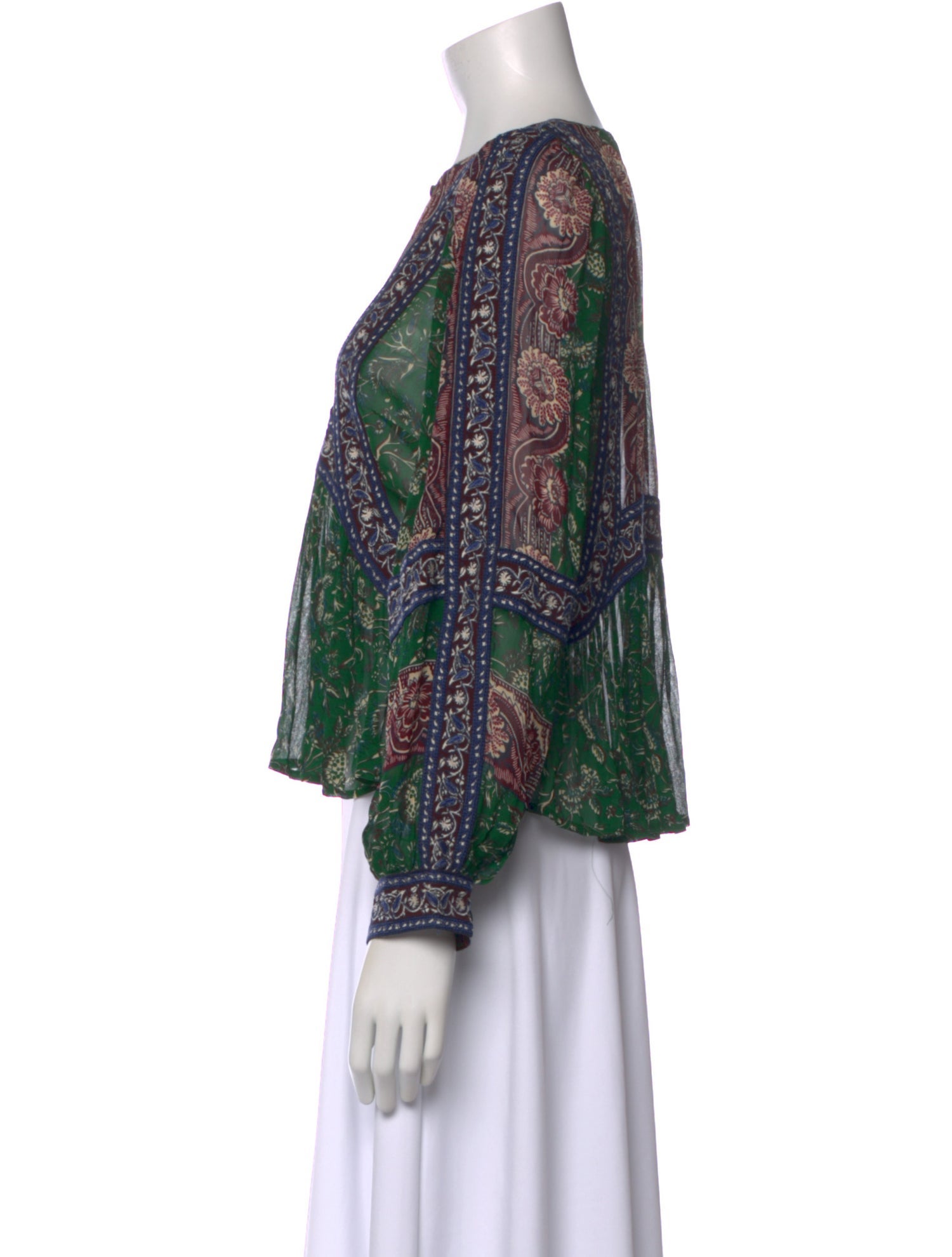 Sea New York Patterned Crew Neck Blouse