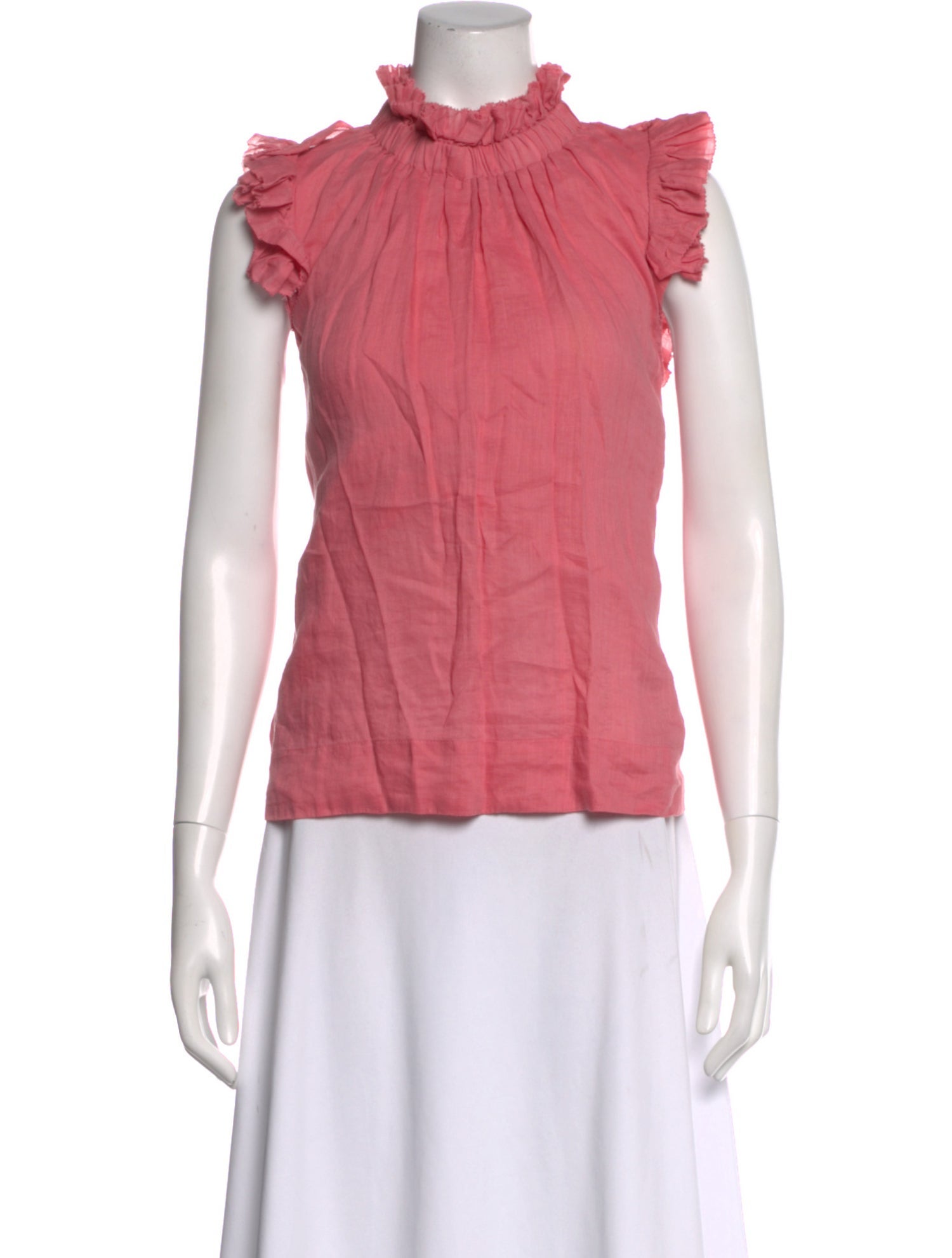 Sea New York Mock Neck Sleeveless Blouse