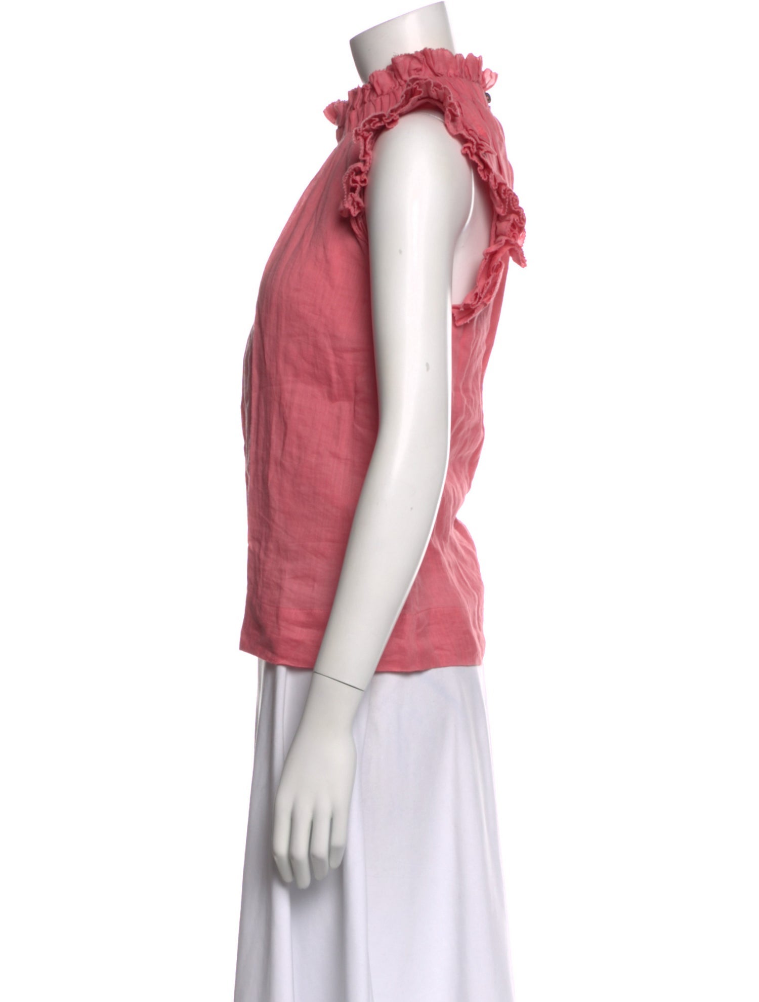 Sea New York Mock Neck Sleeveless Blouse