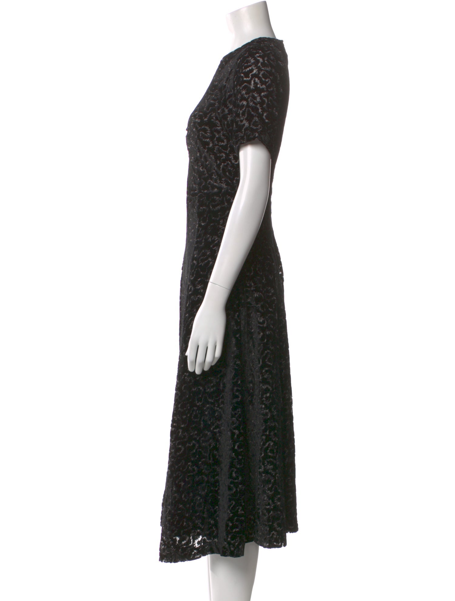 sea new york black lace dress Sea New York Black Gracelyn Lace Embroidery Maxi Slip Dress Black / L