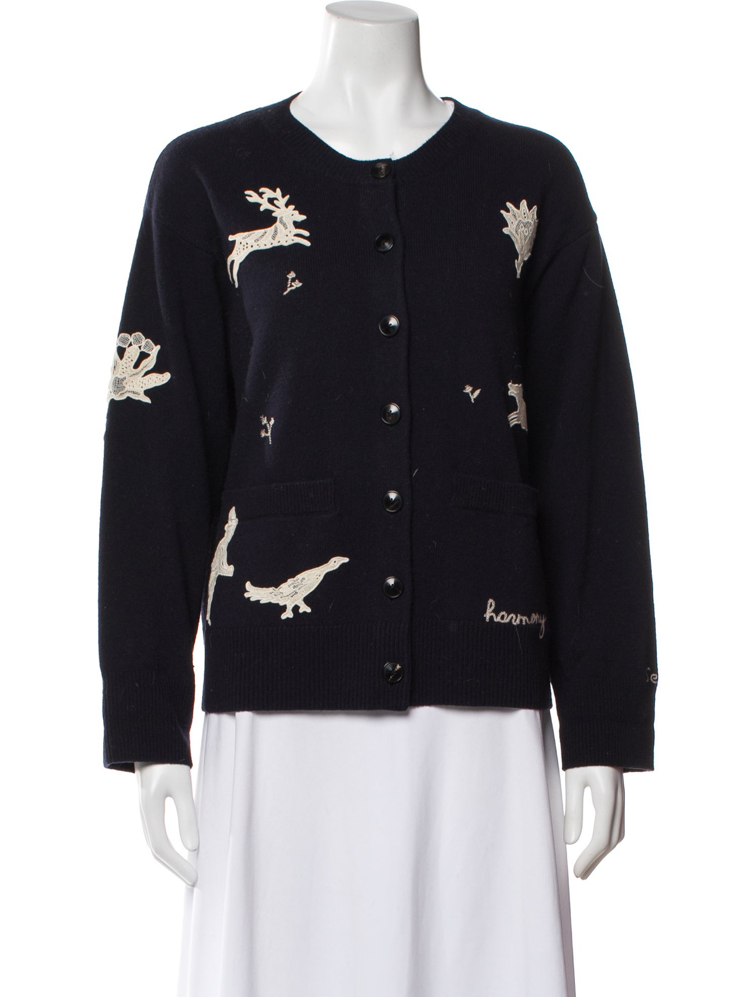 Sea New York Merino Wool Printed Sweater