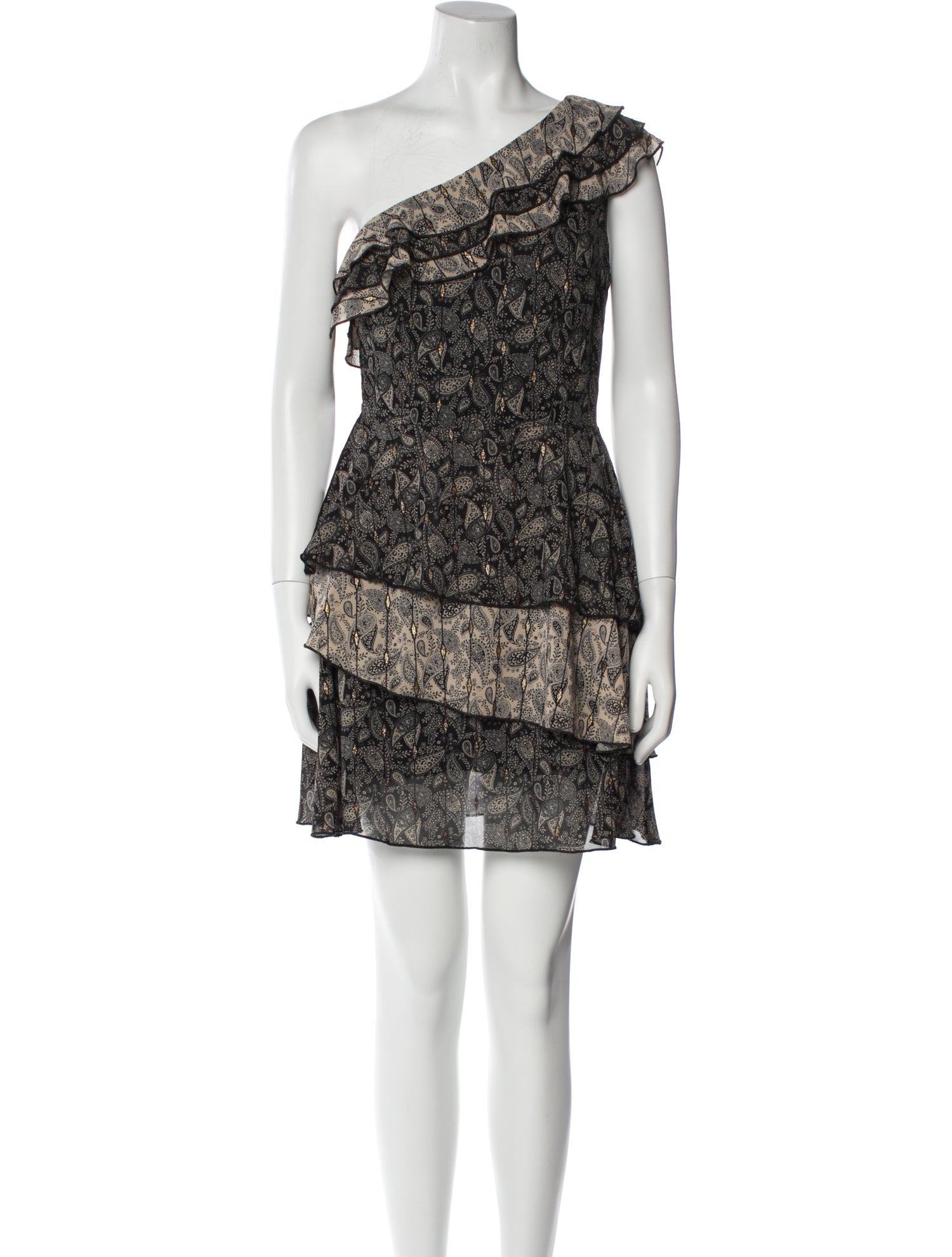 Senlis Paisley Print Mini Dress