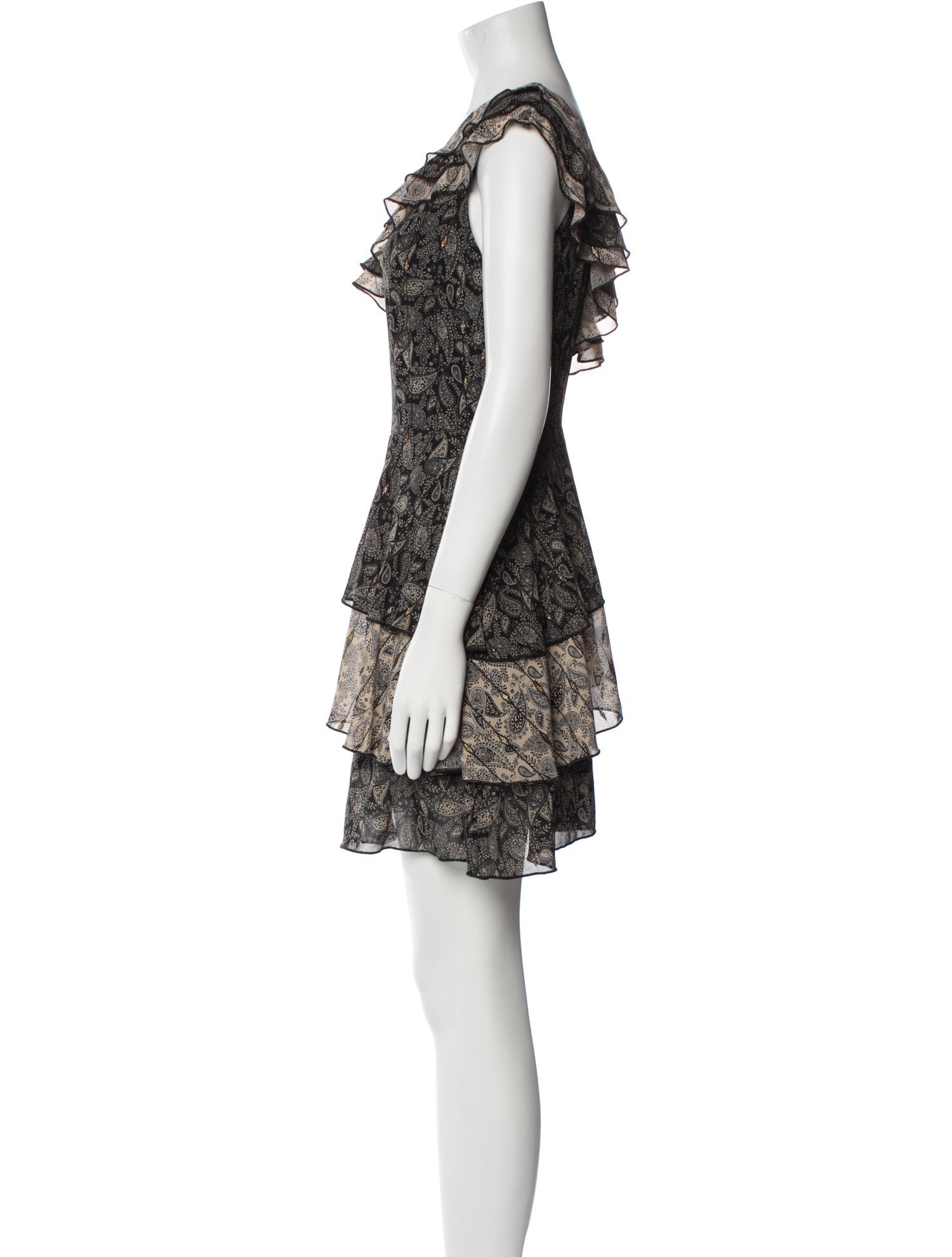 Senlis Paisley Print Mini Dress