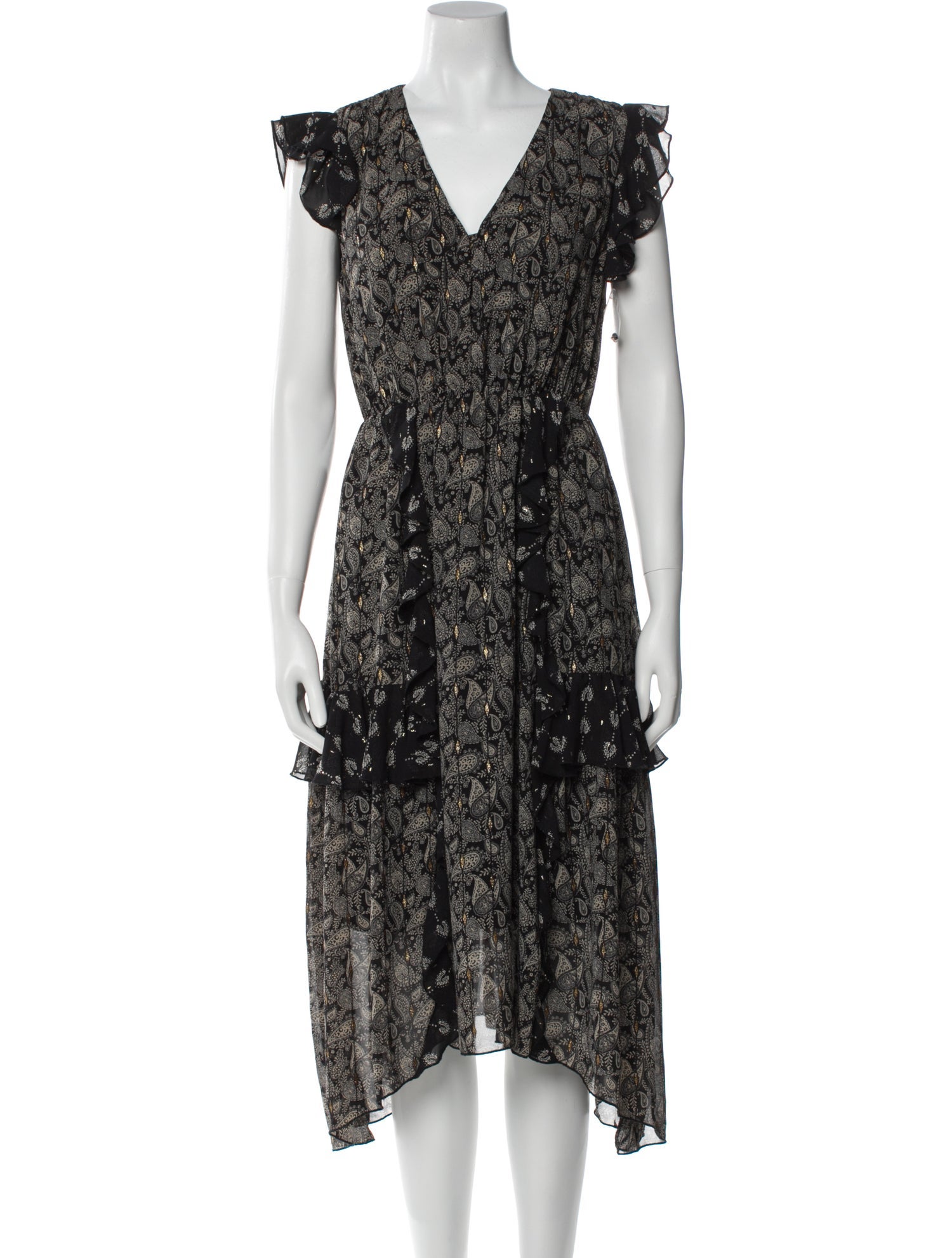 Senlis Floral Print Midi Length Dress