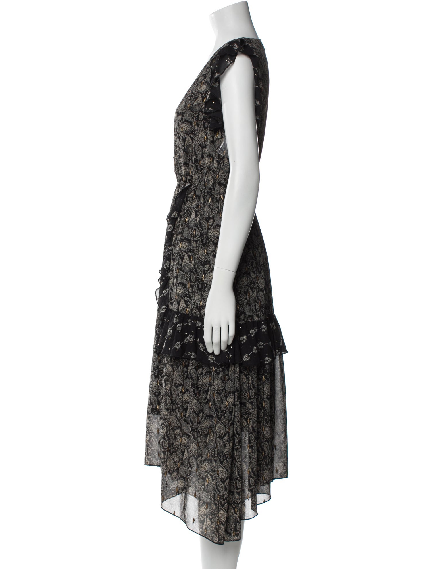 Senlis Floral Print Midi Length Dress