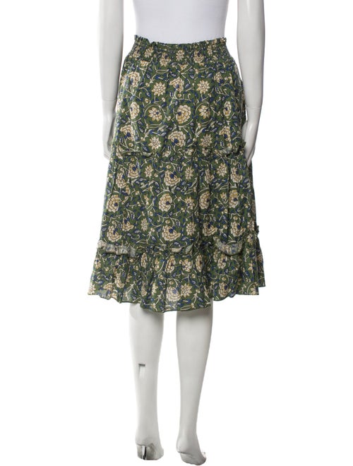 Senlis Floral Print Knee-Length Skirt