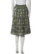 Senlis Floral Print Knee-Length Skirt