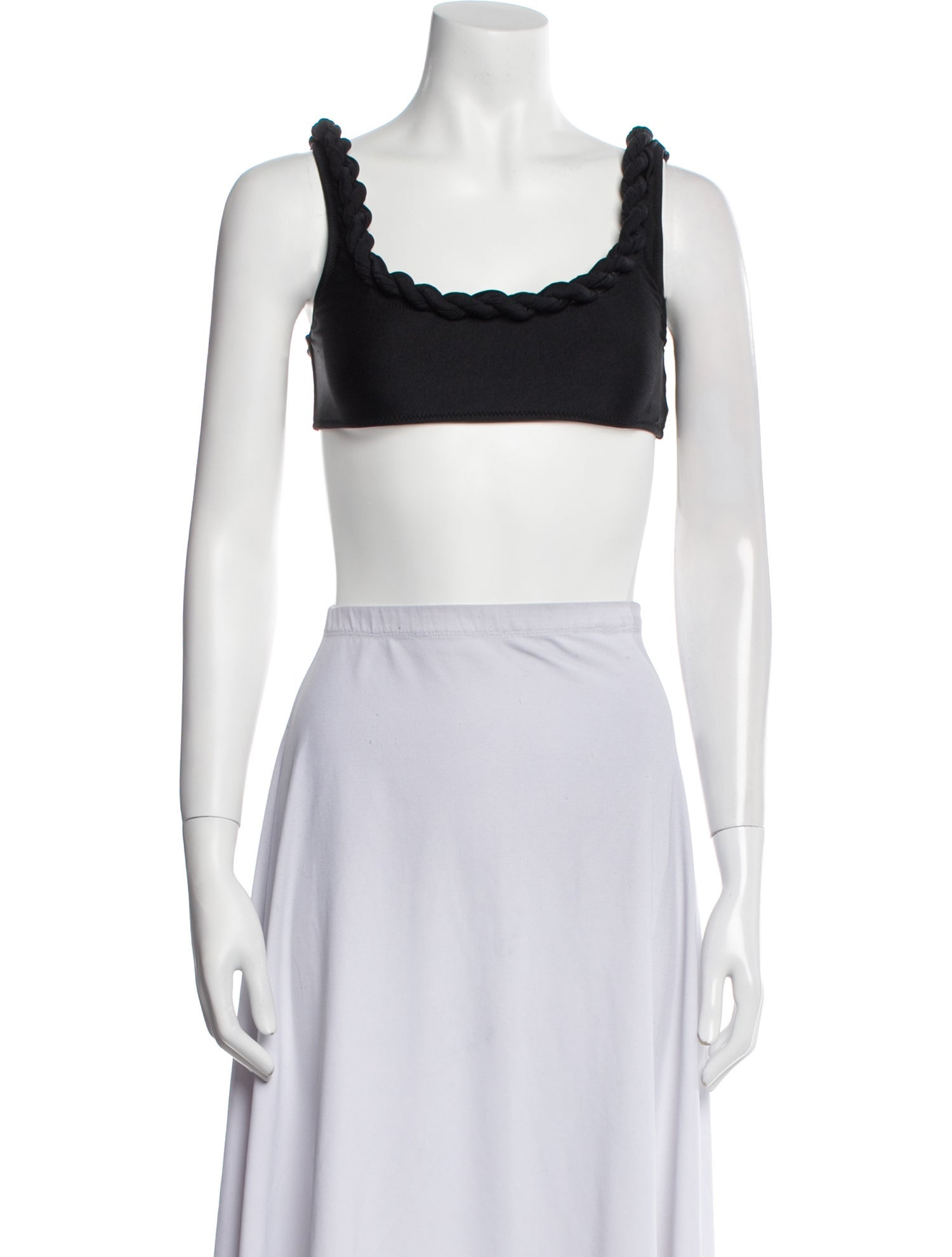Shani Shemer Nylon Square Neckline Crop Top w/ Tags