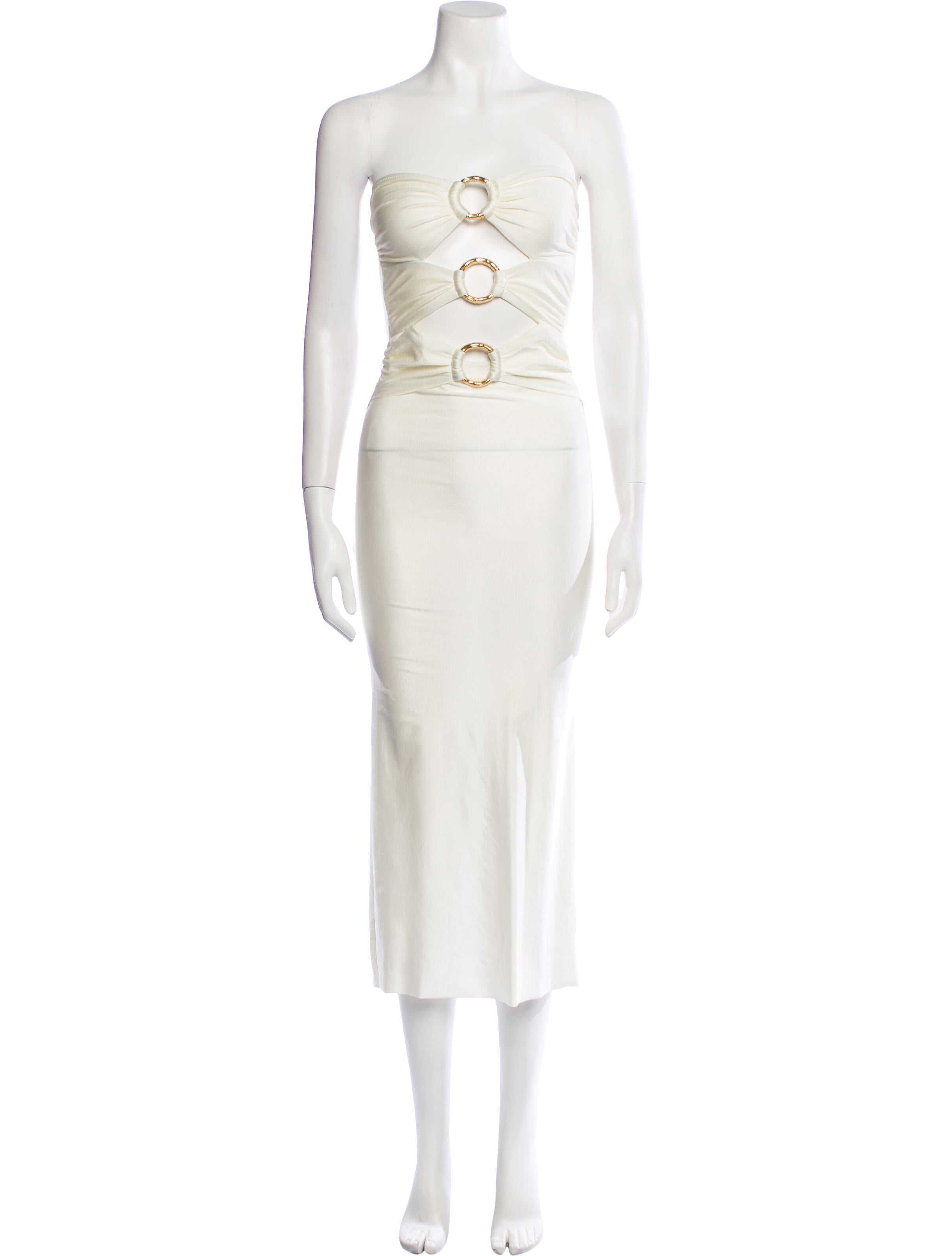 Shani Shemer Strapless Midi Length Dress