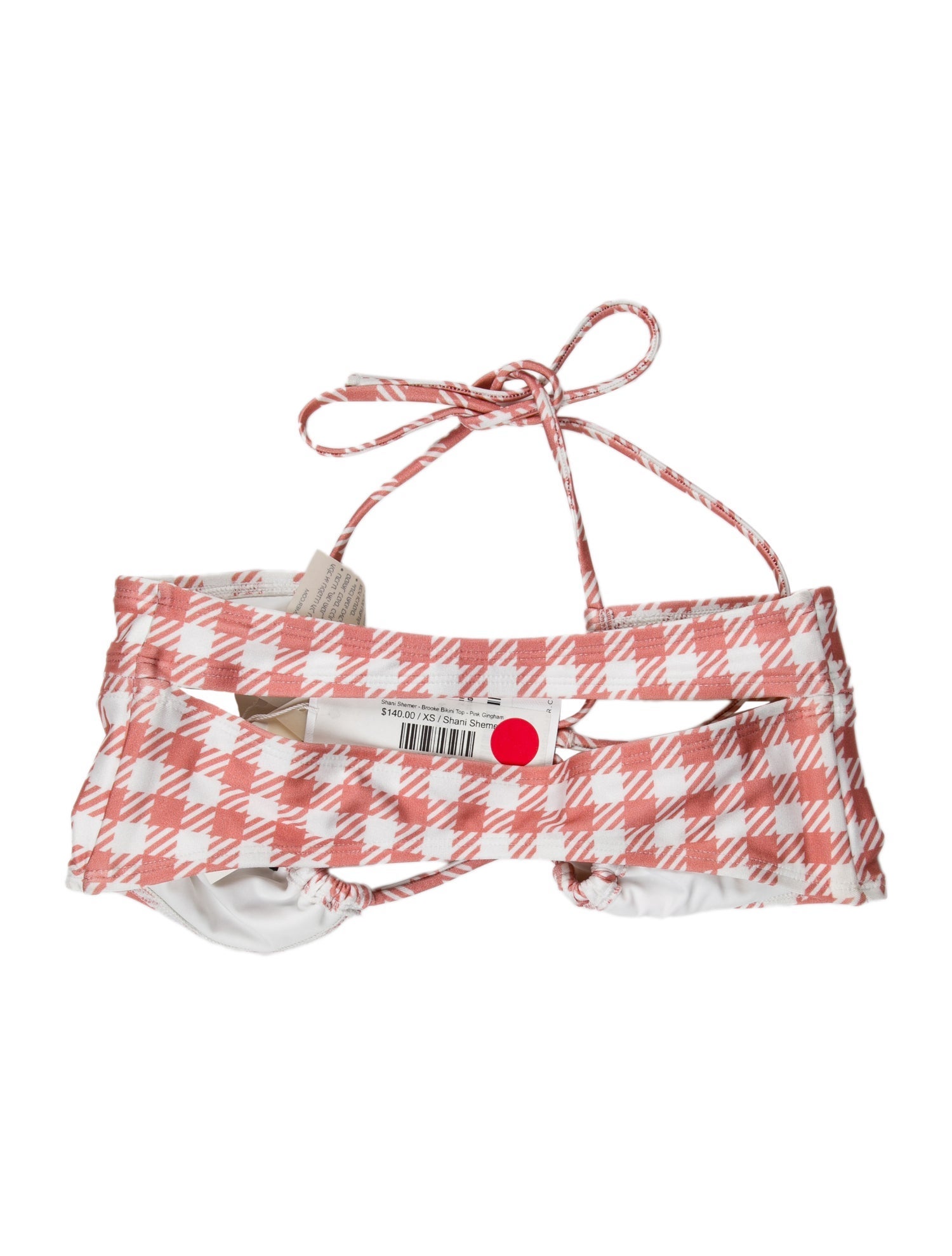 Shani Shemer Plaid Print Cutout Accent Top w/ Tags