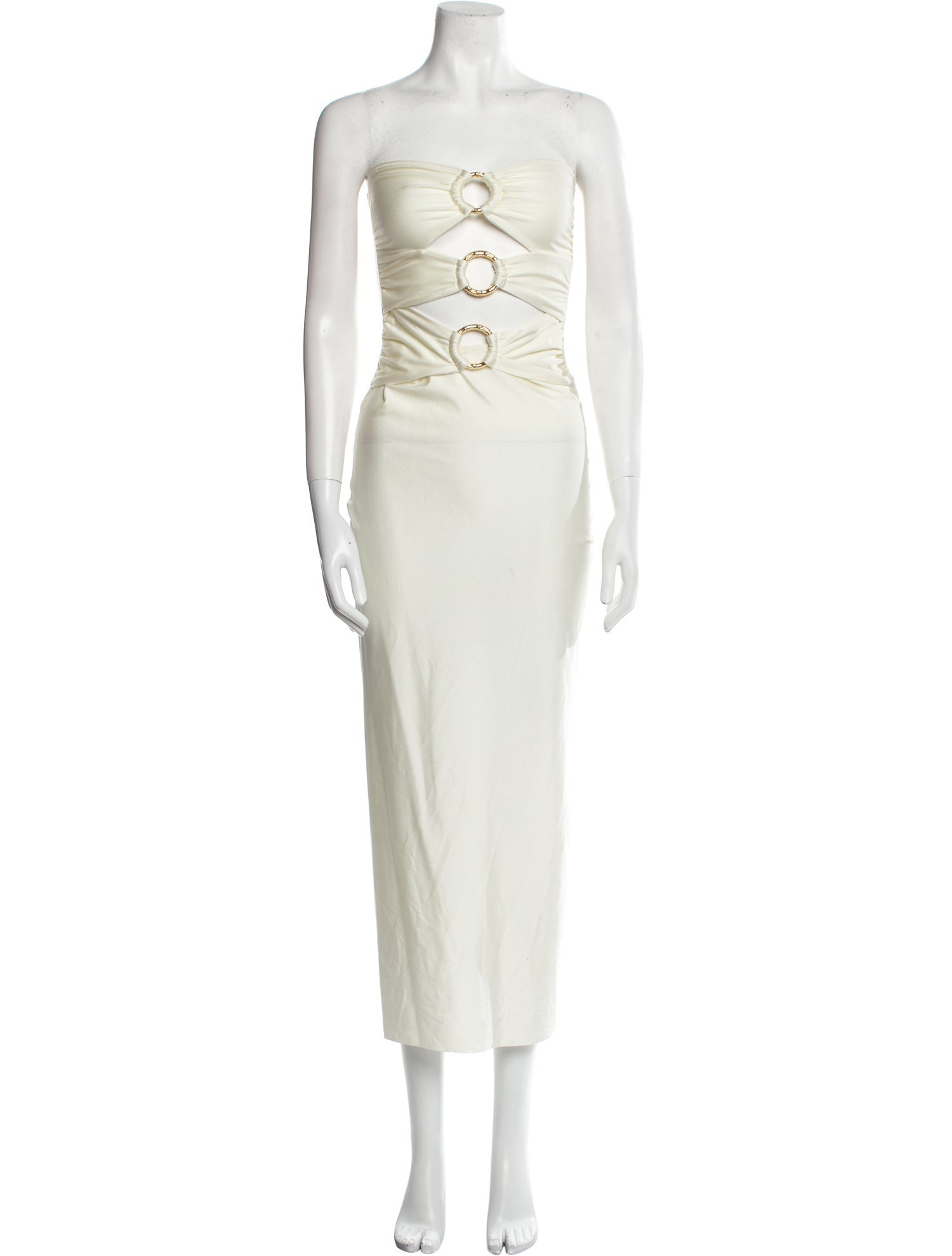 Shani Shemer Strapless Midi Length Dress