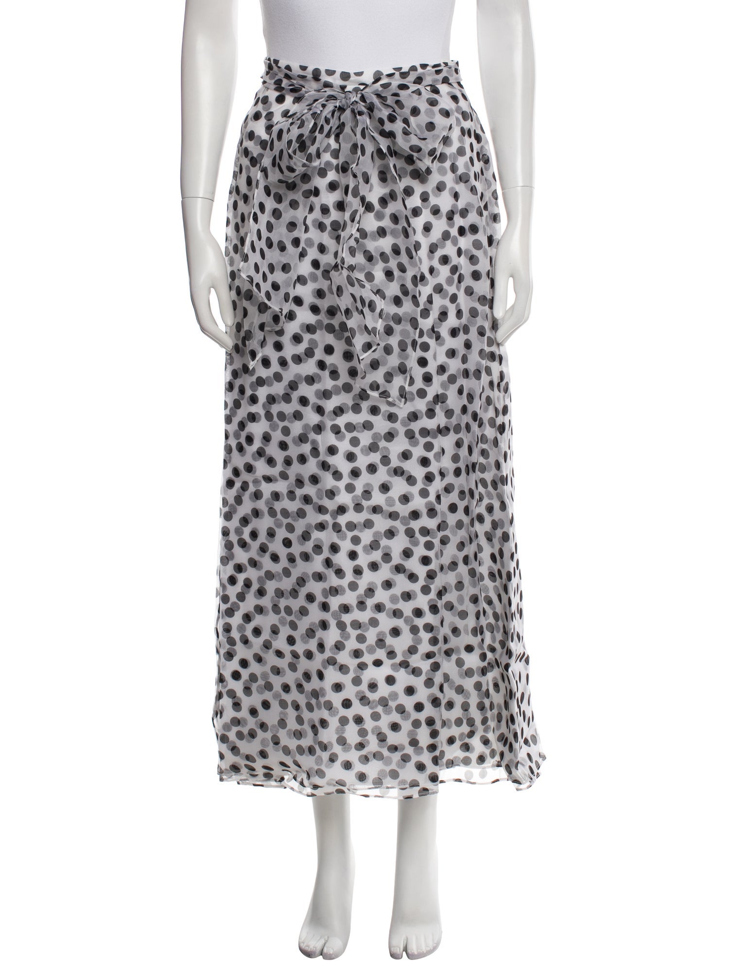 Shani Shemer Silk Midi Length Skirt