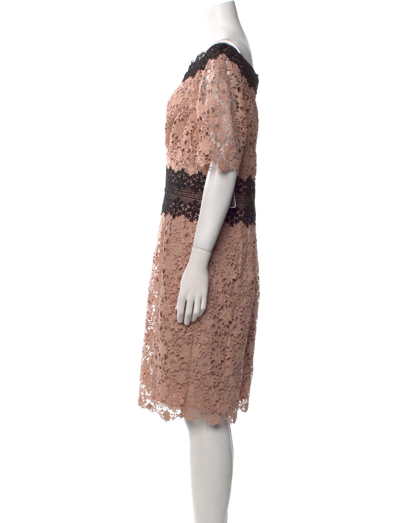 Shani Shemer Crochet Knee-Length Dress w/ Tags