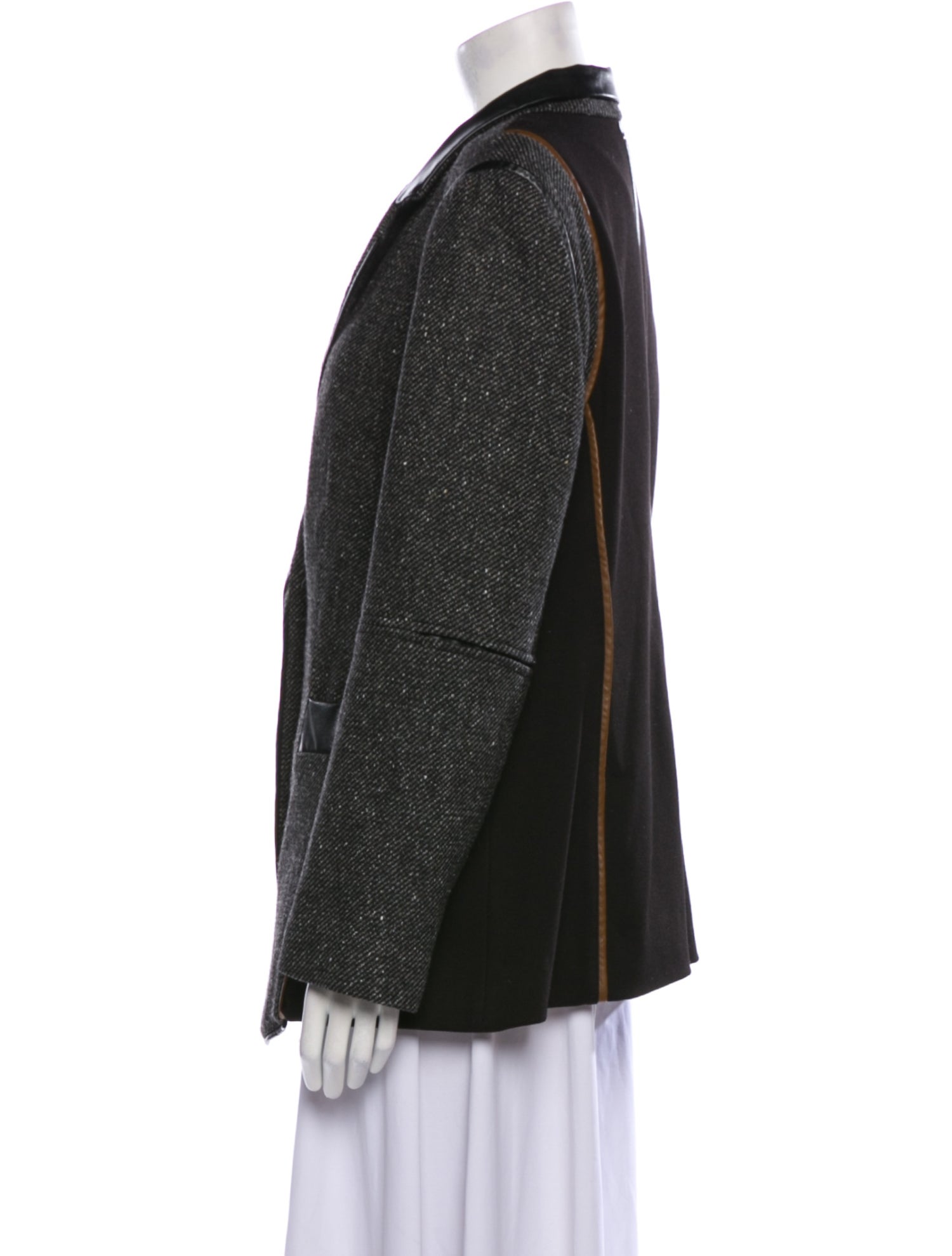 Sosken Virgin Wool Tweed Pattern Blazer