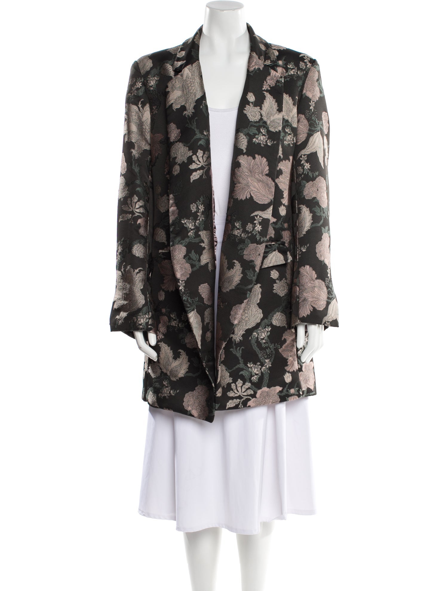 Sosken Floral Print Coat